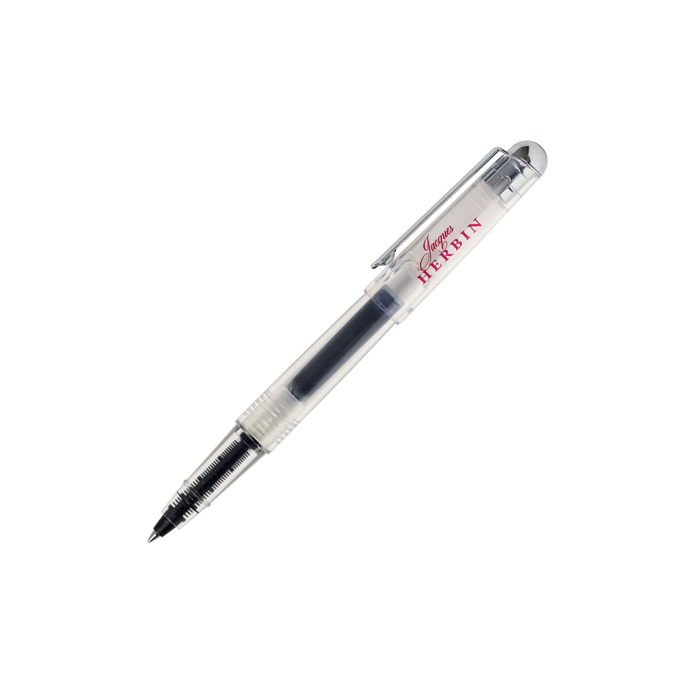 Jacques Herbin Transparent Rollerball Pen With Cartridge Medium Nib