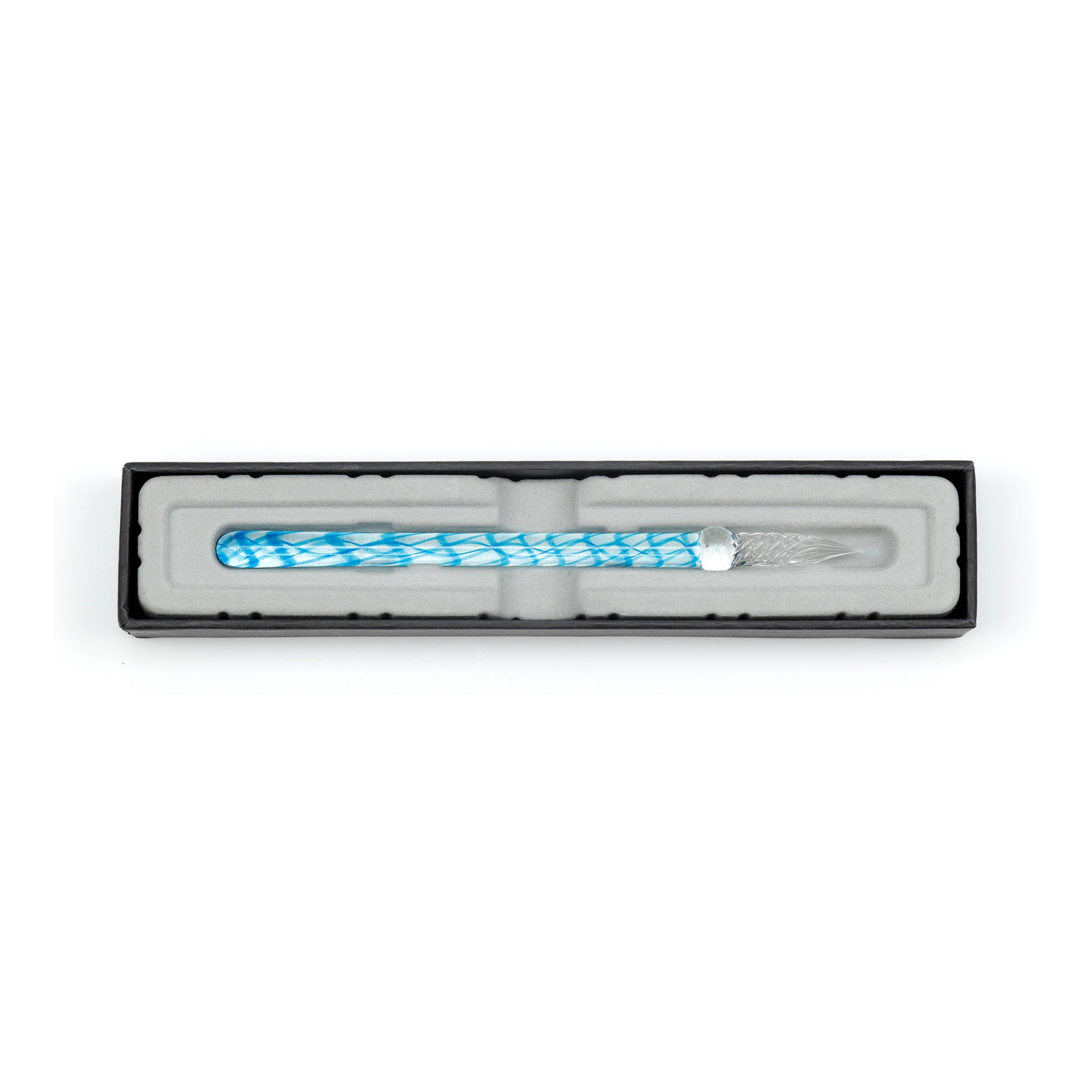 Jacques Herbin Straight Glass Pen Light Blue