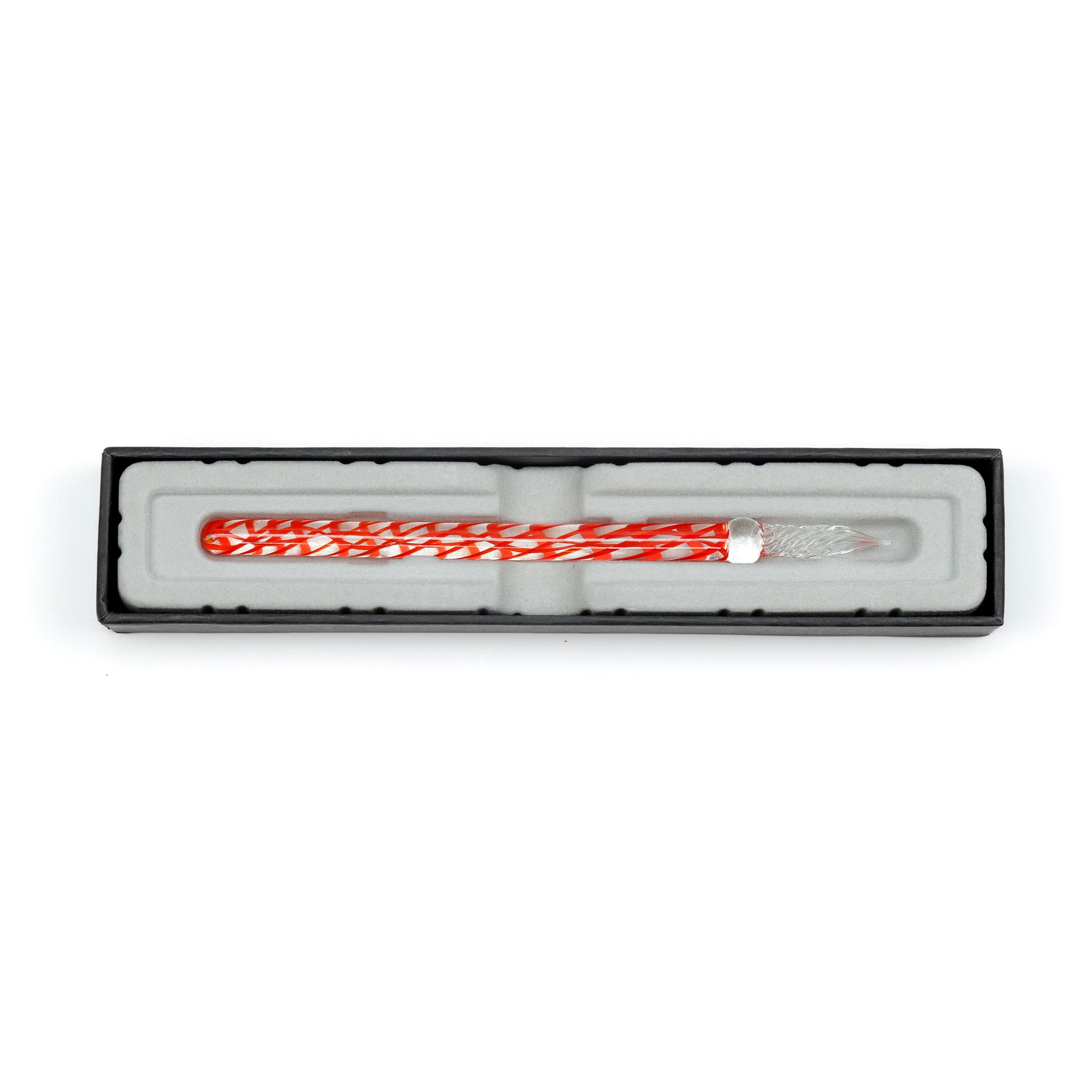 Jacques Herbin Straight Glass Pen Red