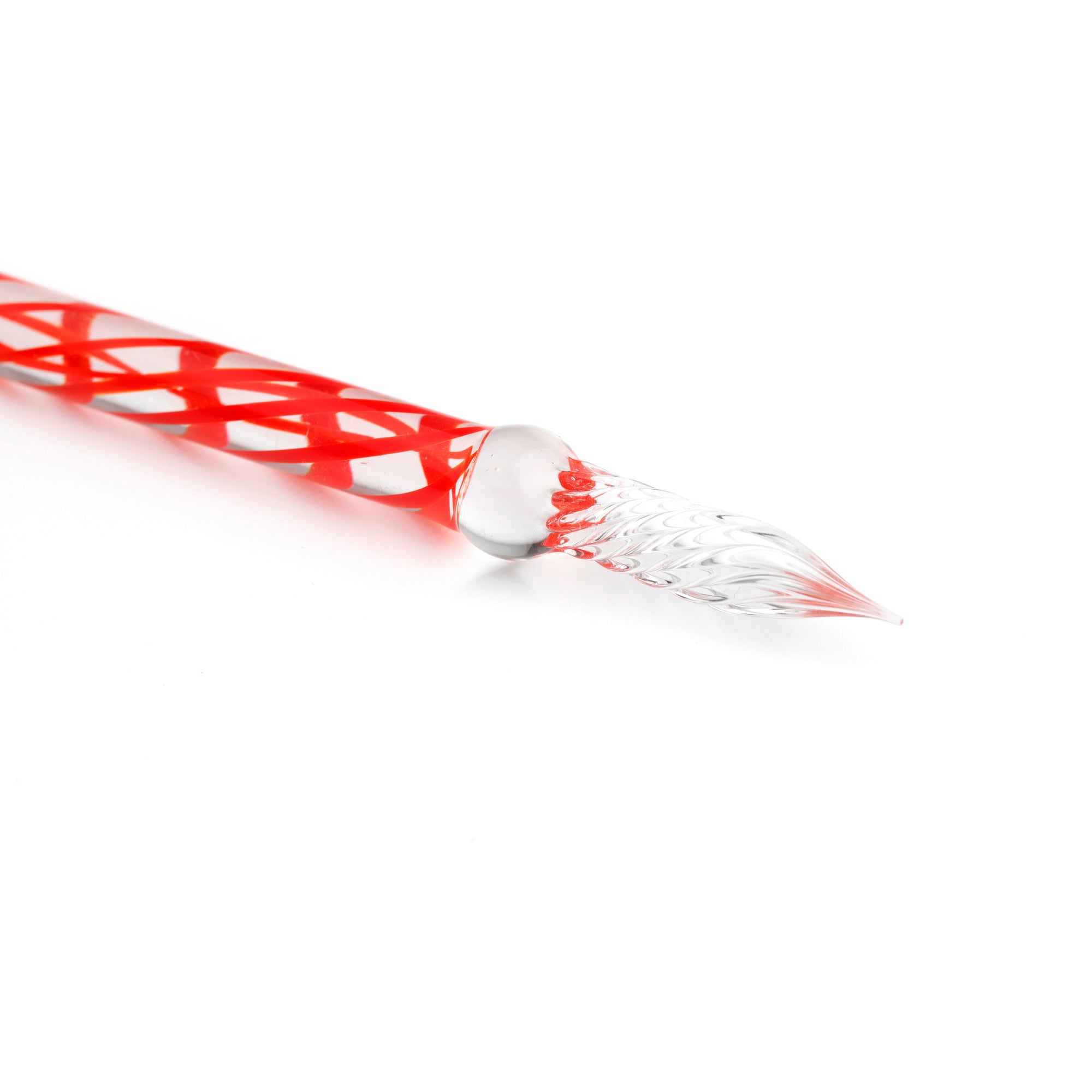 Jacques Herbin Straight Glass Pen Red