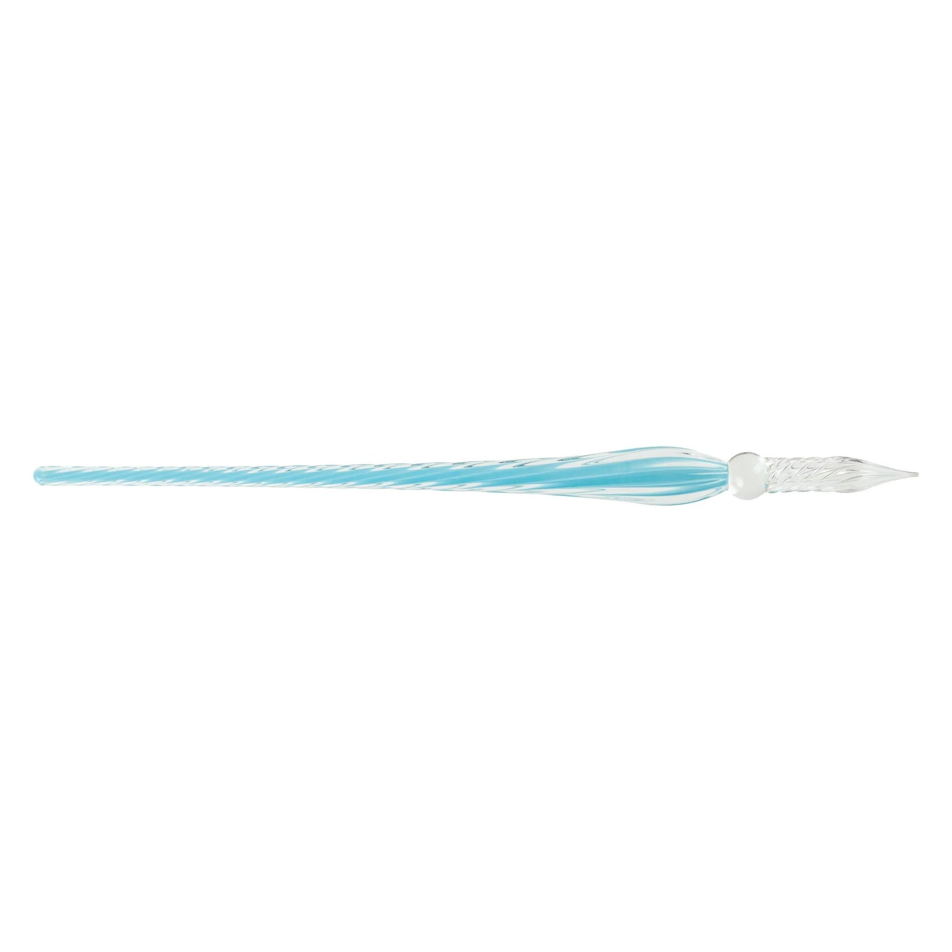 Jacques Herbin Twisted Glass Pen Azure Blue