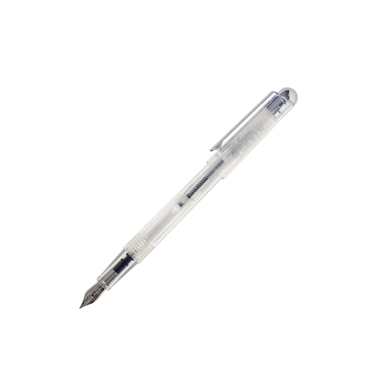 Jacques Herbin Transparent Fountain Pen With Pump/Converter Medium Nib