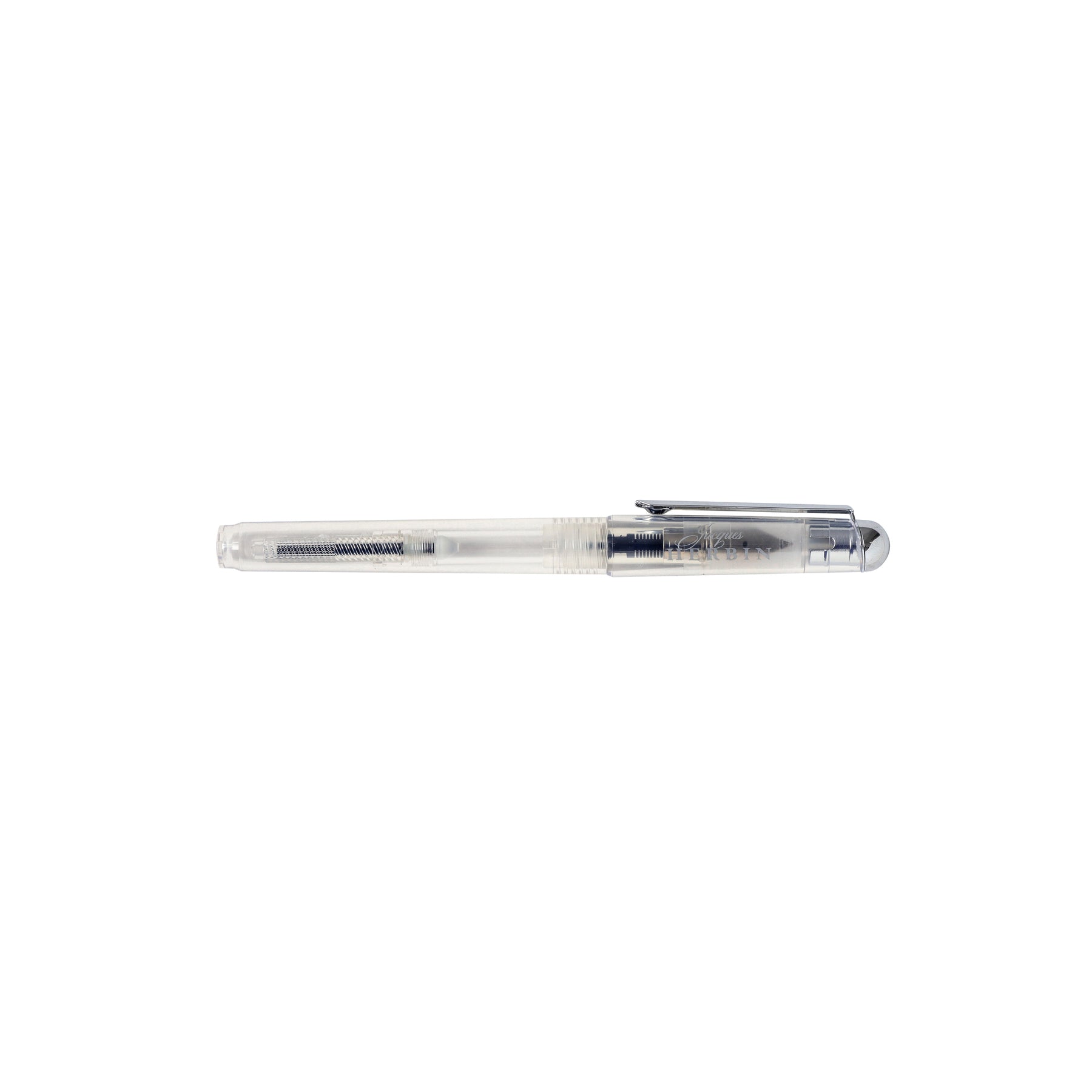 Jacques Herbin Transparent Fountain Pen With Pump/Converter Medium Nib