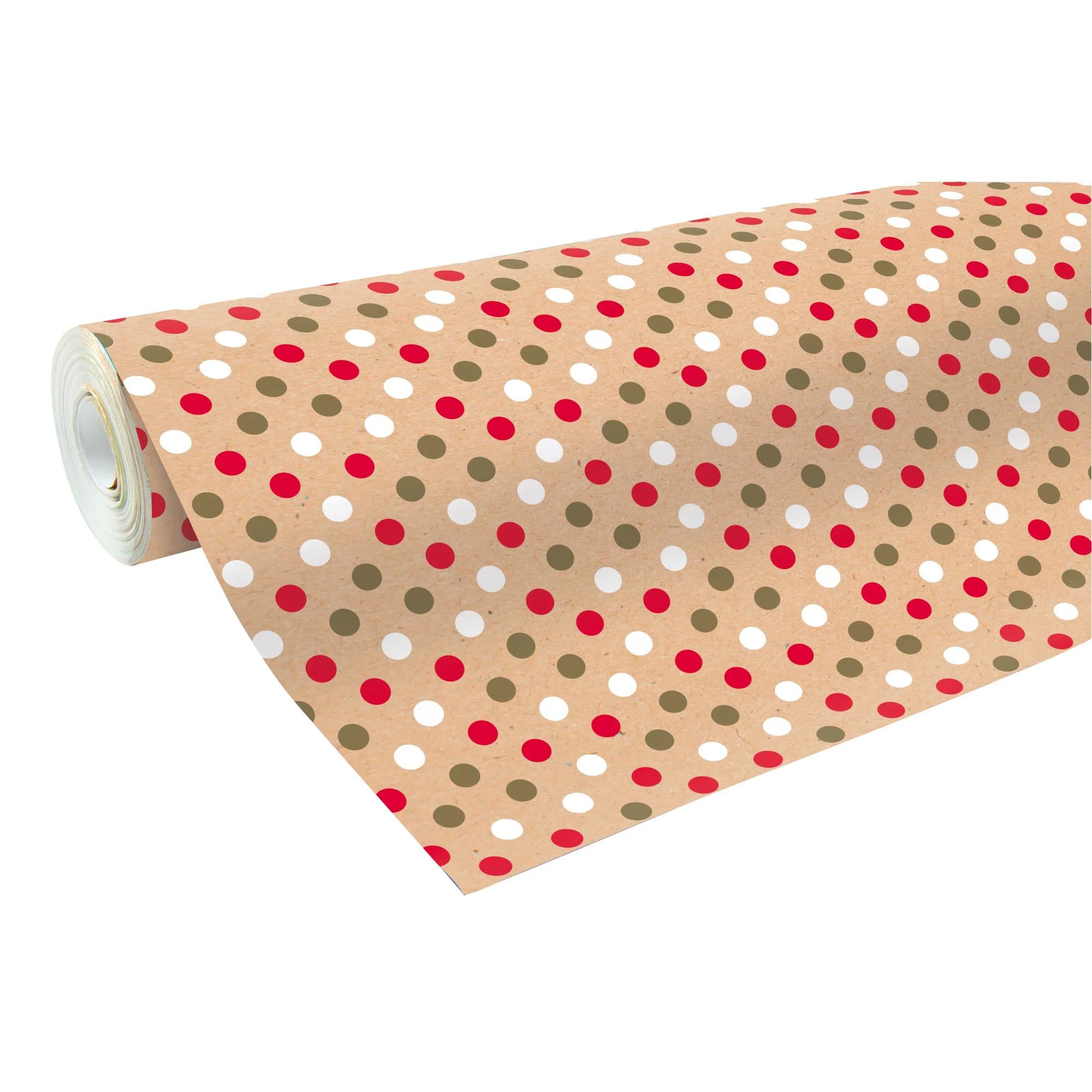 Clairefontaine Wrapping Paper Counter Roll 50 m x 70 cm Dots Kraft