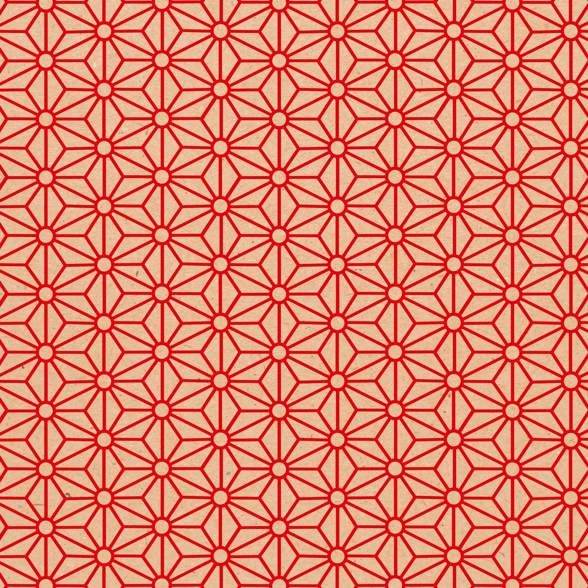 Clairefontaine Wrapping Paper Counter Roll 50 m x 70 cm Red Diamonds Kraft
