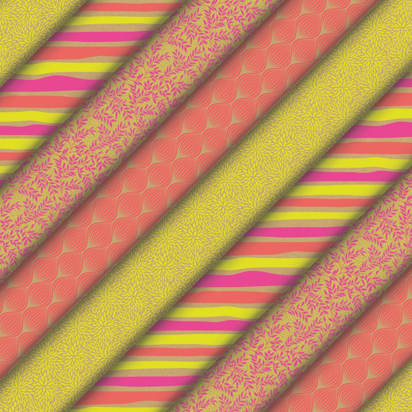 Clairefontaine Wrapping Paper Roll (2 Metres) Neon