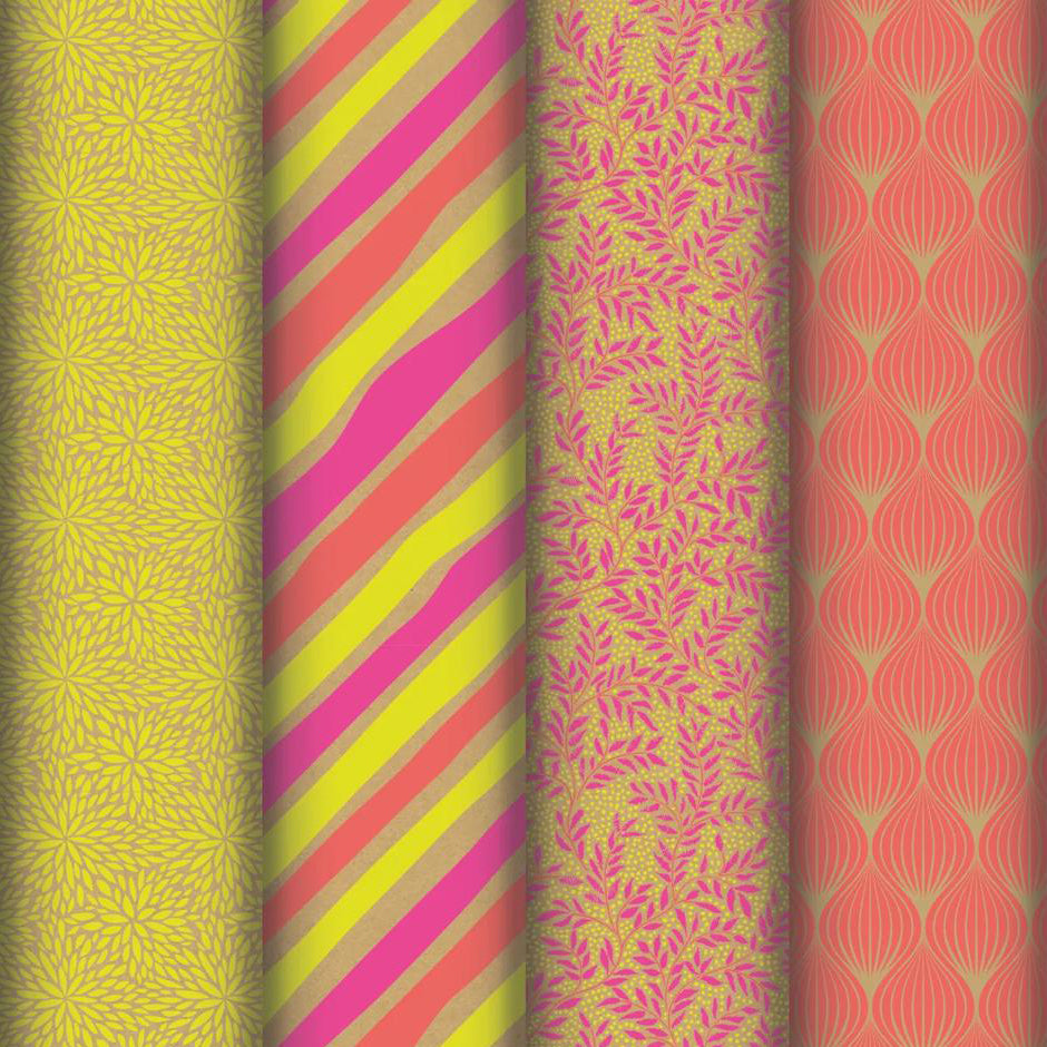 Clairefontaine Wrapping Paper Roll (2 Metres) Neon