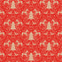 Clairefontaine Wrapping Paper Counter Roll 50 m x 70 cm Nordic Folk Red Kraft