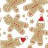 Clairefontaine Wrapping Paper Counter Roll 50 m x 70 cm Gingerbread Kraft