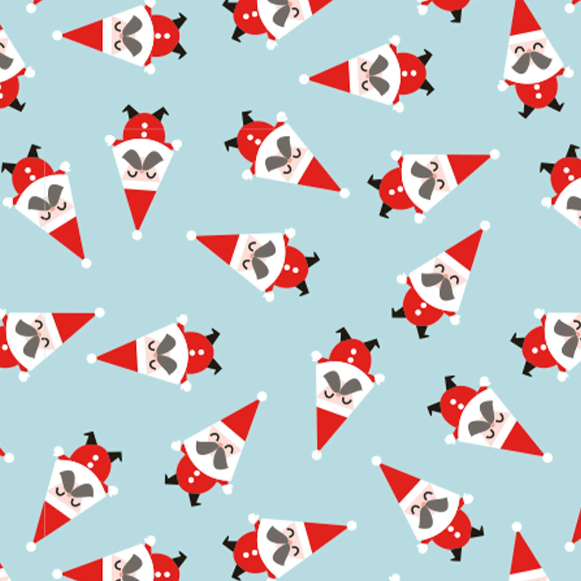 Clairefontaine Wrapping Paper Counter Roll Tiny 50 m x 35 cm Santa Claus