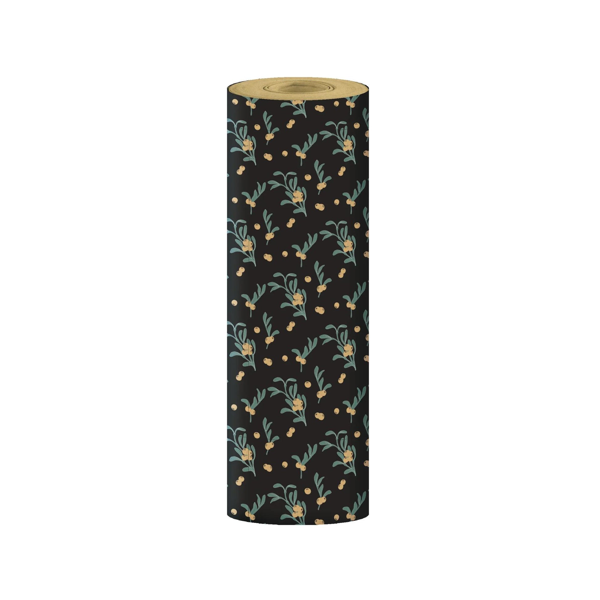 Clairefontaine Wrapping Paper Counter Roll Tiny 50 m x 35 cm Mistletoe Kraft