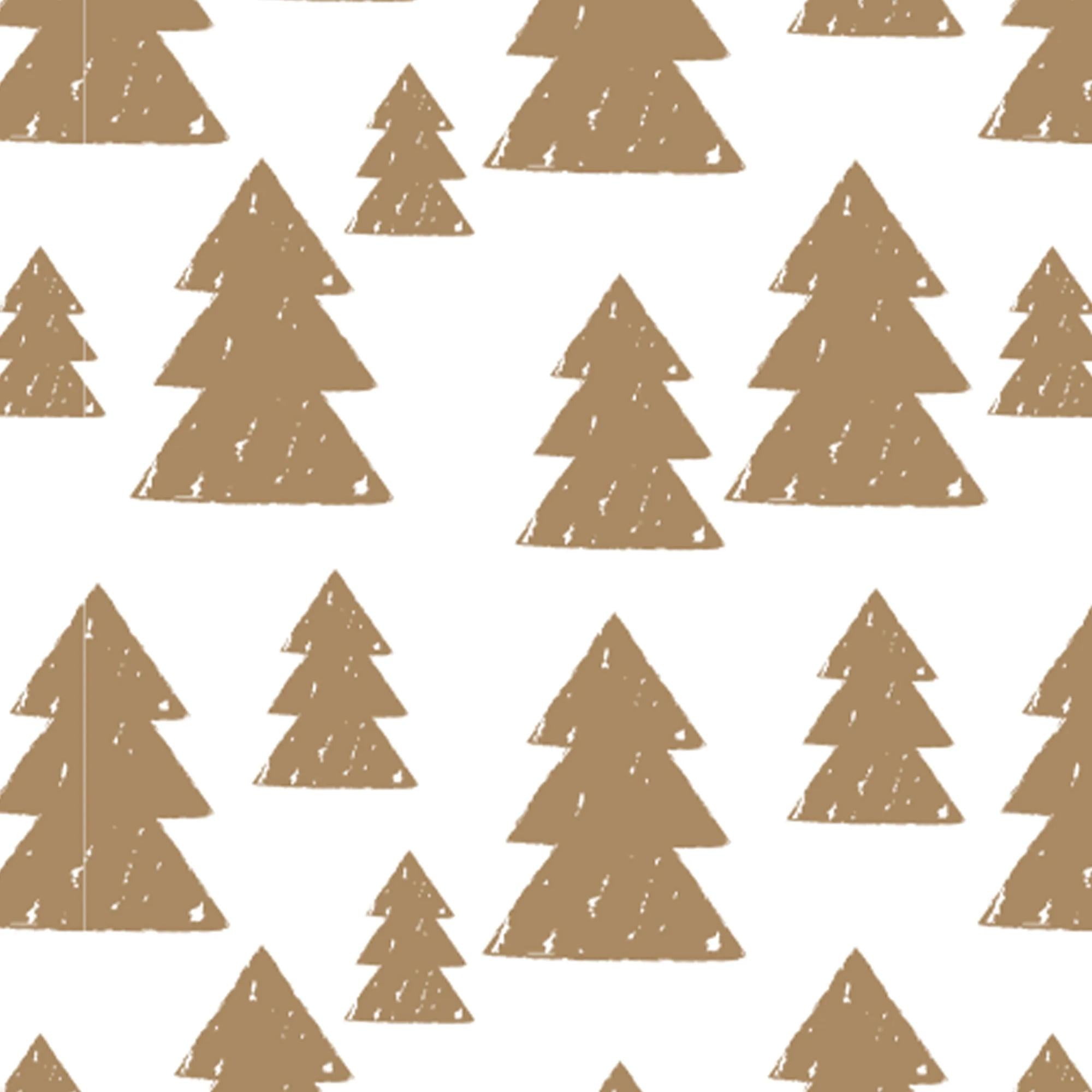 Clairefontaine Wrapping Paper Counter Roll Tiny 50 m x 35 cm Christmas Trees Kraft