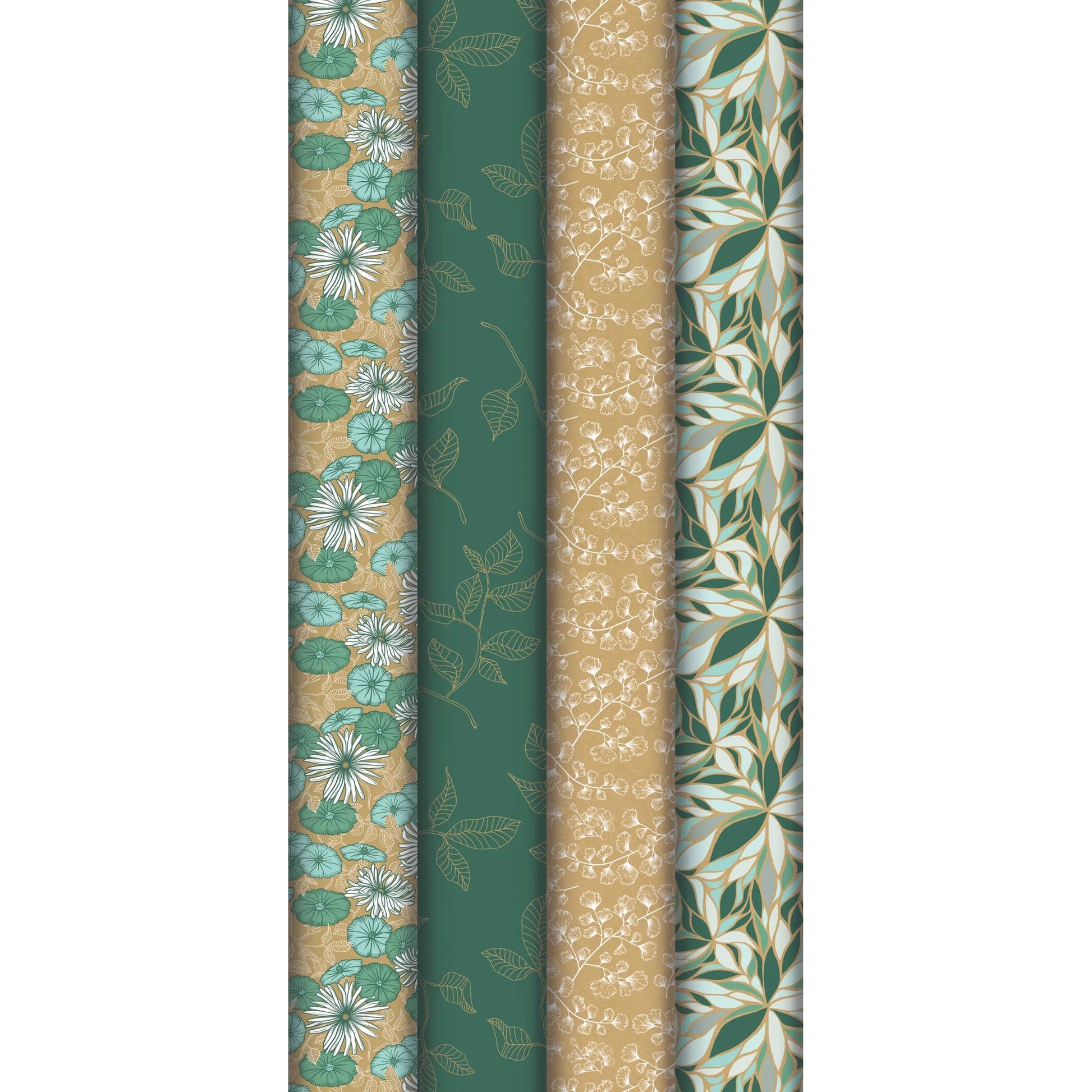 Clairefontaine Wrapping Paper Roll (2 Metres) My Garden