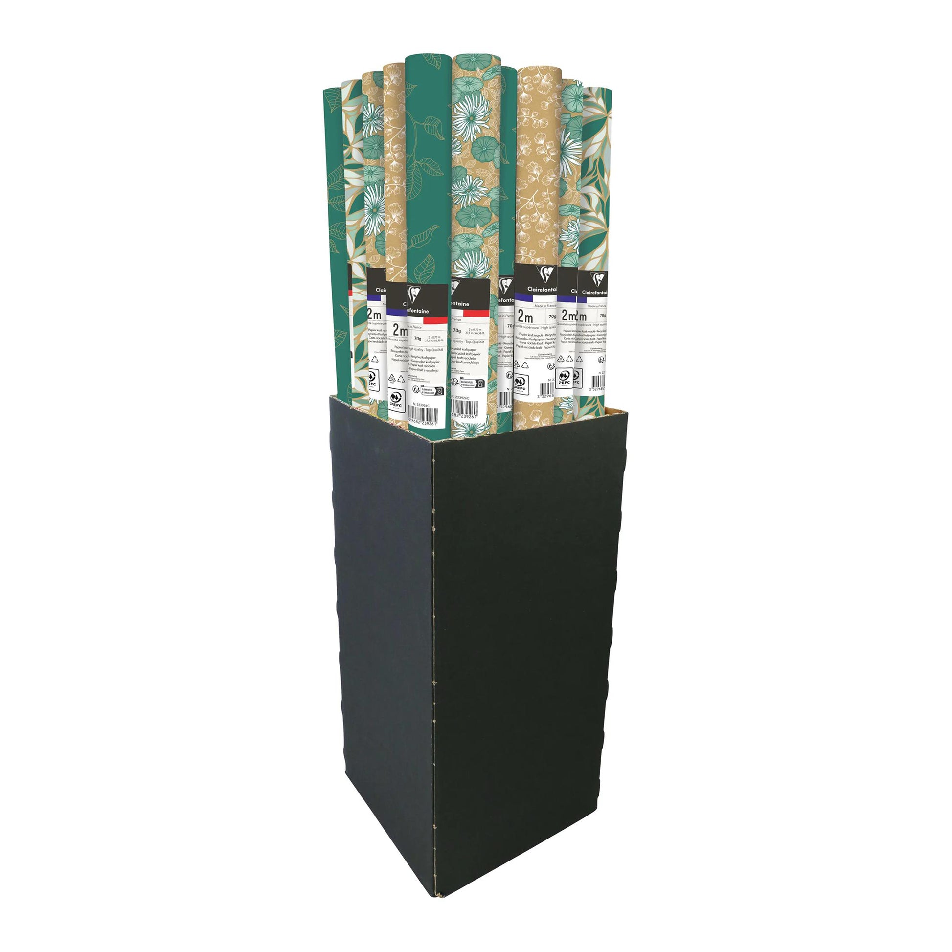 Clairefontaine Wrapping Paper Roll (2 Metres) My Garden