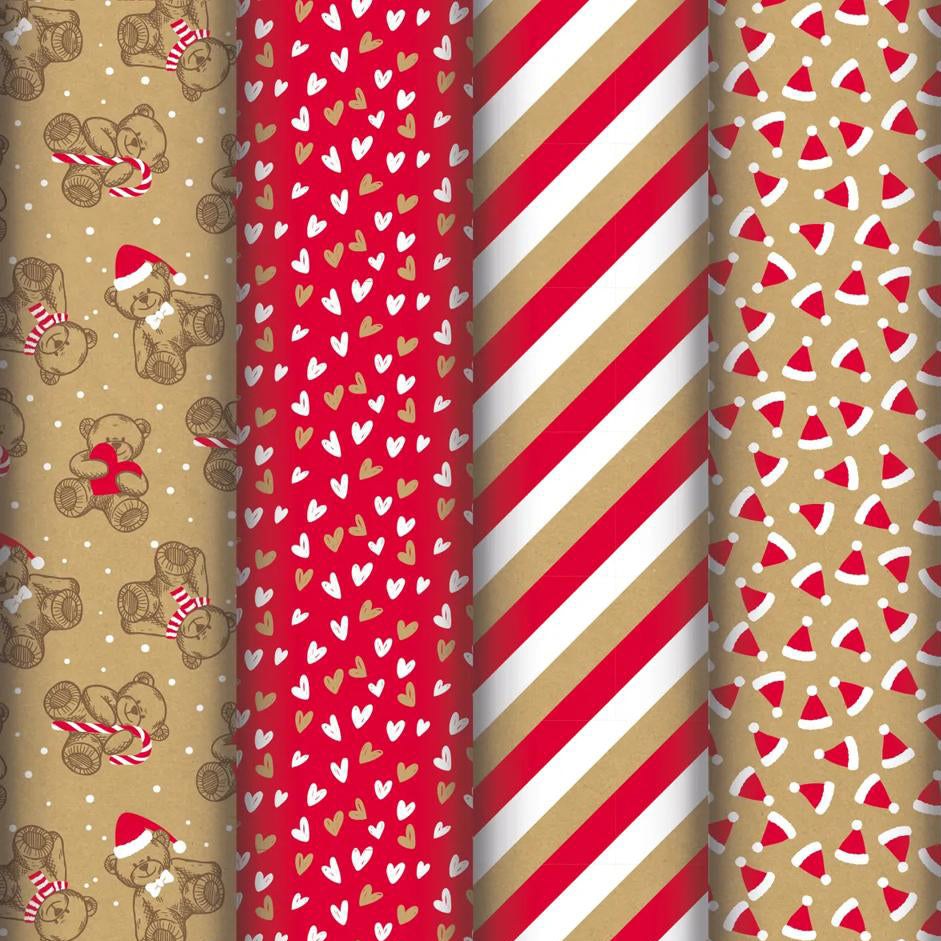 Clairefontaine Wrapping Paper Roll (2 metres) Christmas Morning