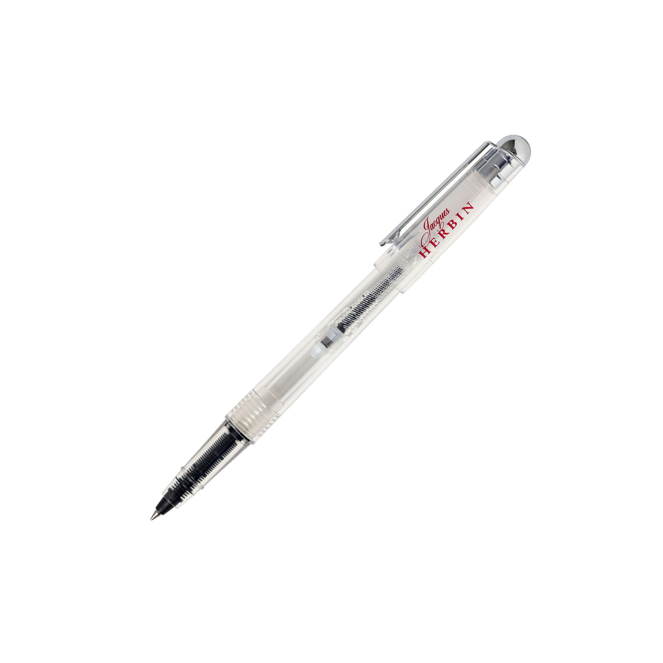 Jacques Herbin Transparent Rollerball Pen With Pump/Converter Medium Nib