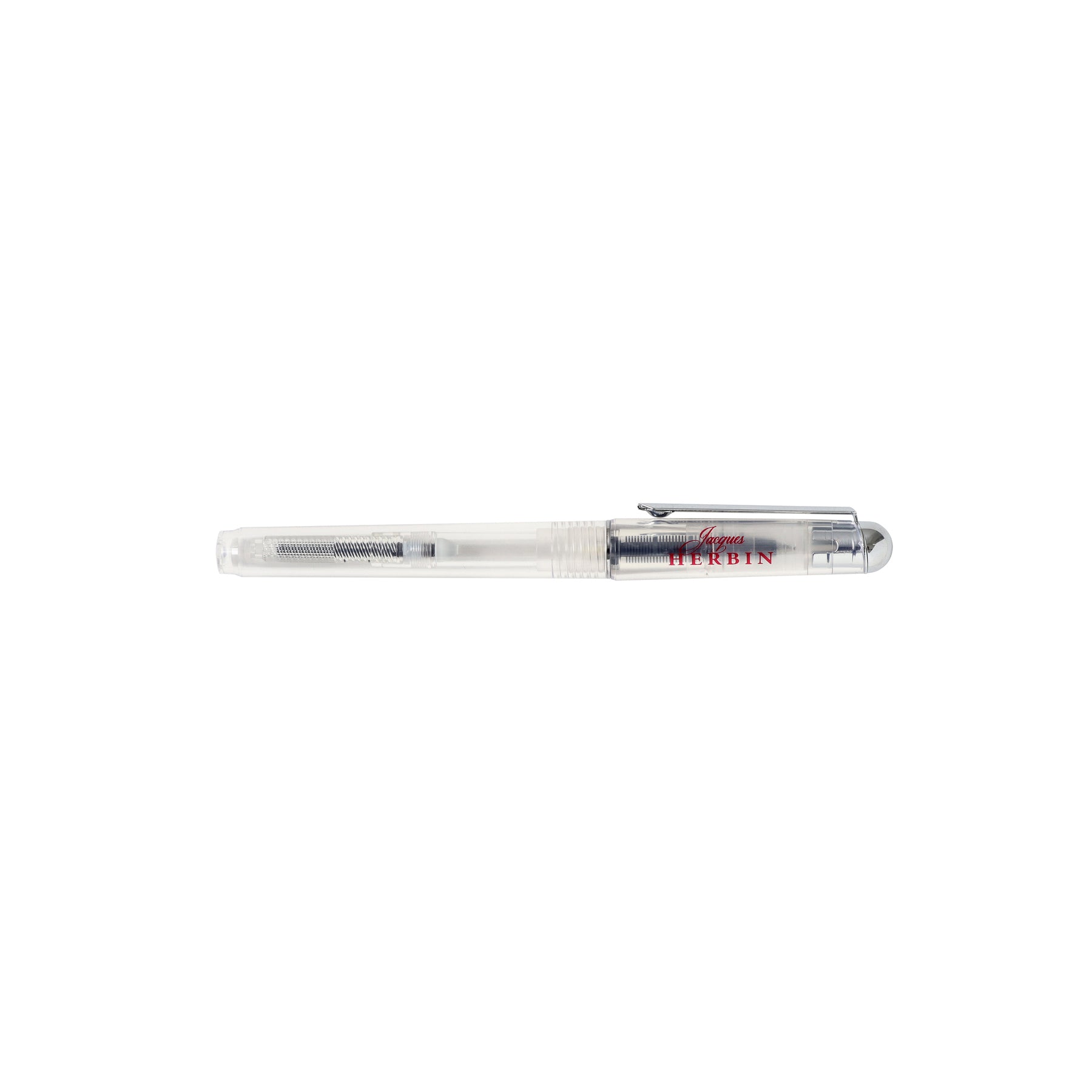 Jacques Herbin Transparent Rollerball Pen With Pump/Converter Medium Nib