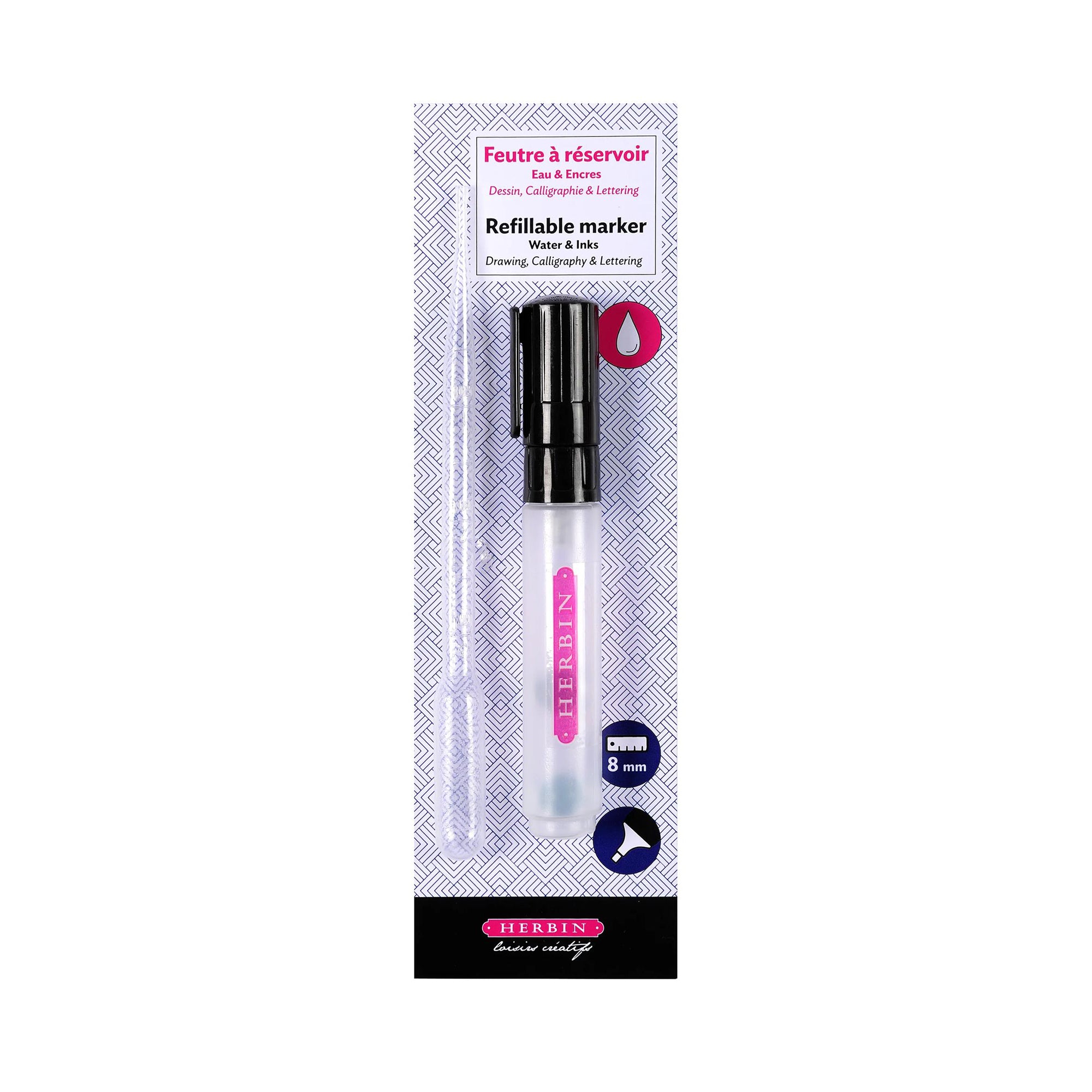 Refillable Marker Pen Chisel Tip 8 mm