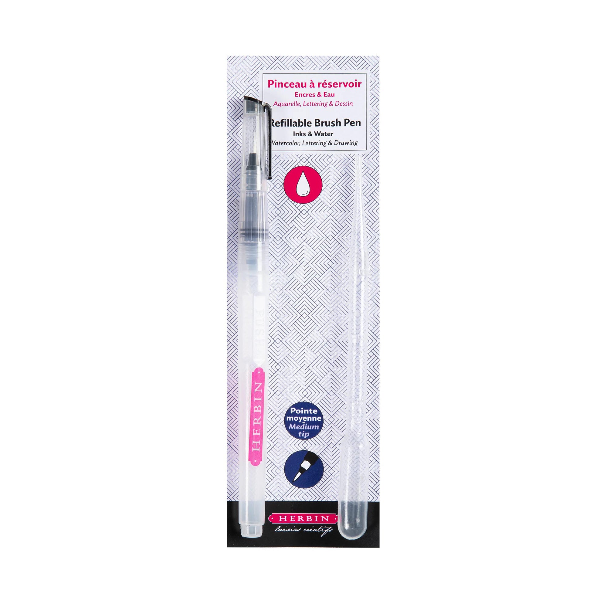 Refillable Brush Pen Medium Tip