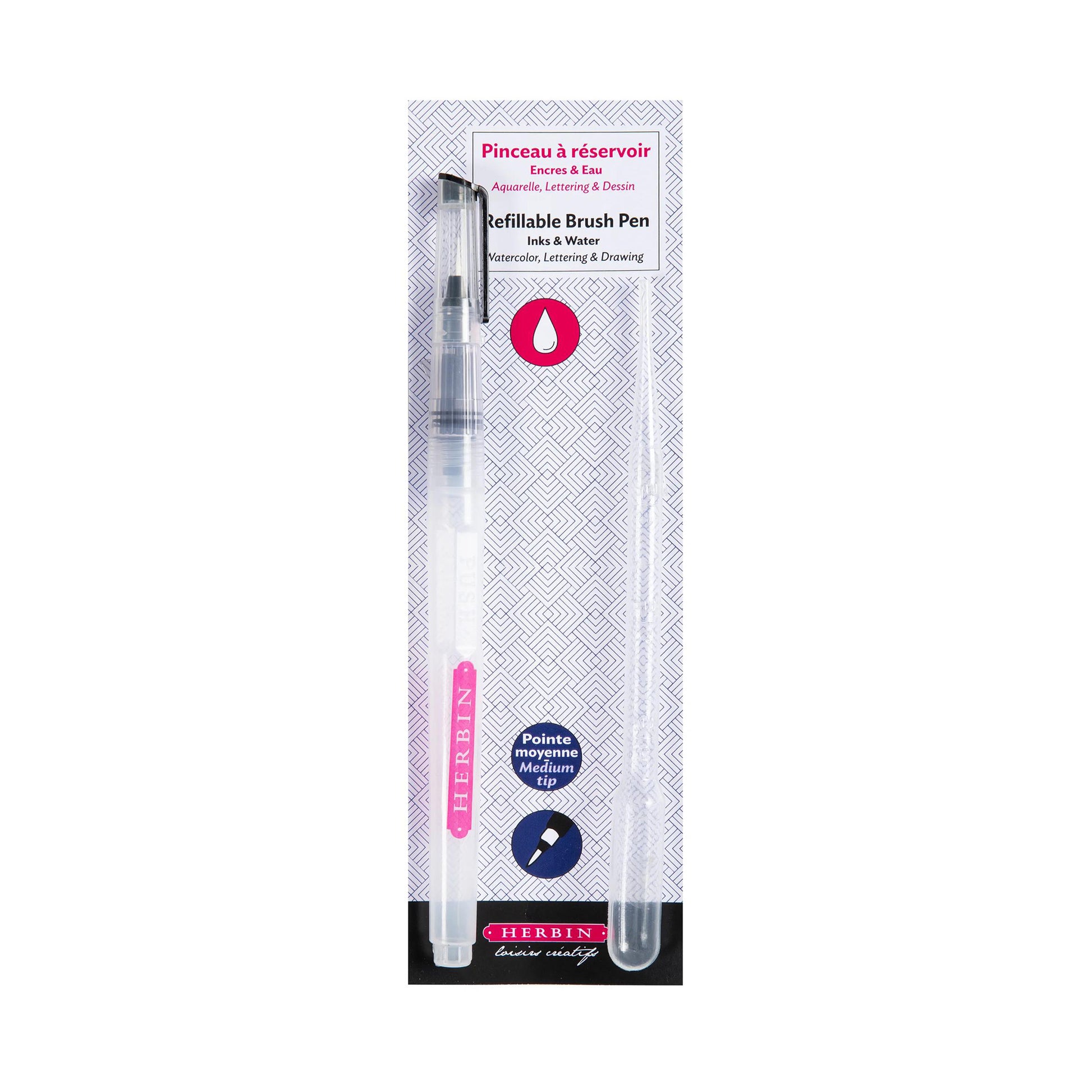 Refillable Brush Pen Medium Tip