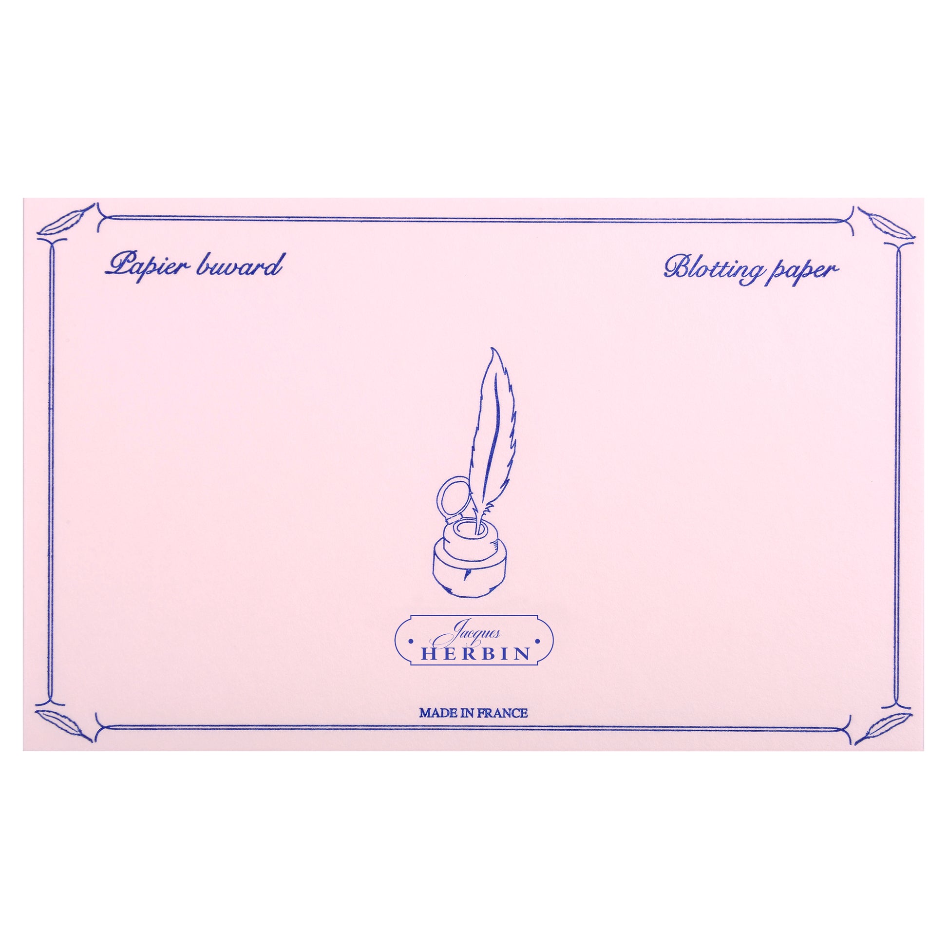 Jacques Herbin 10 Sheets of Blotting Paper Pink