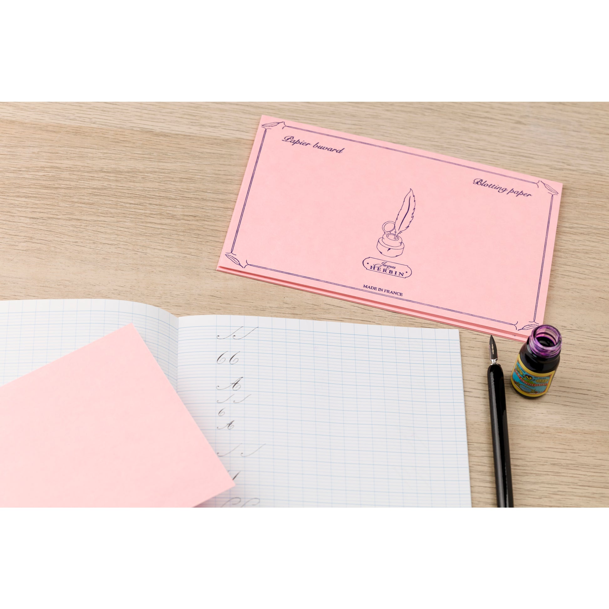10 Sheets of Blotting Paper Pink