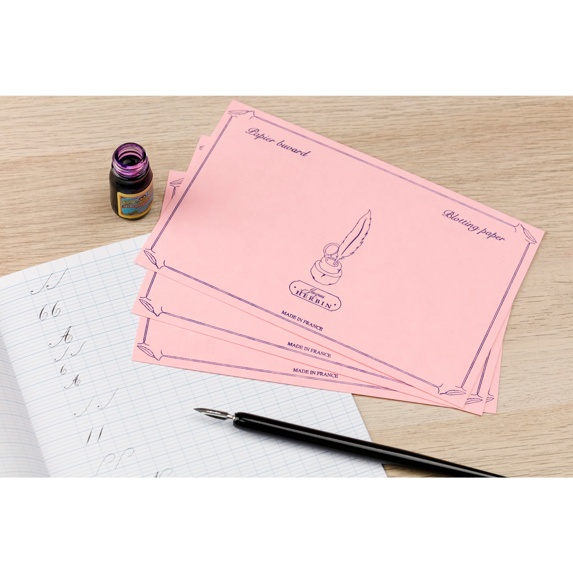 10 Sheets of Blotting Paper Pink