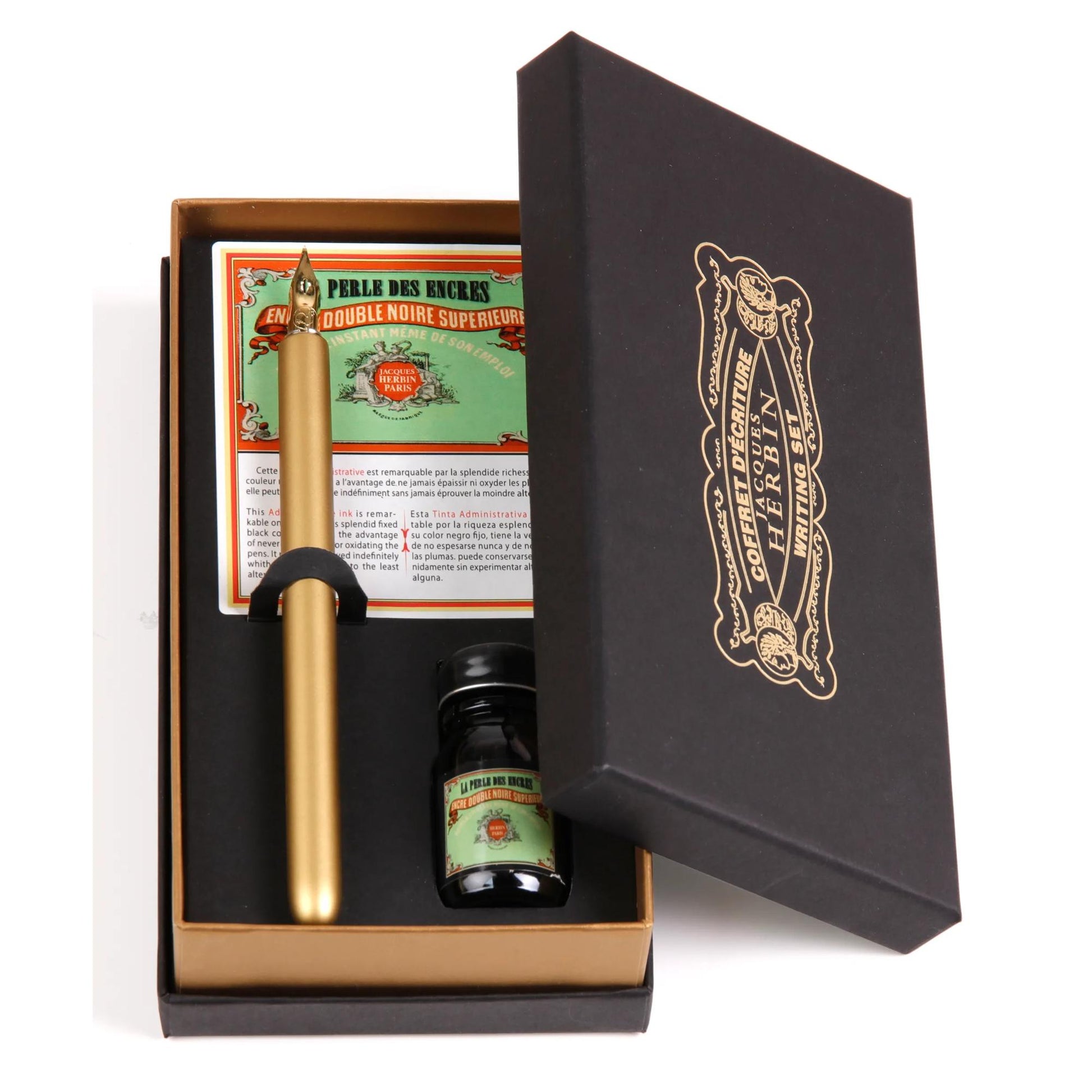 Jacques Herbin Vintage Writing Set Perle Noire