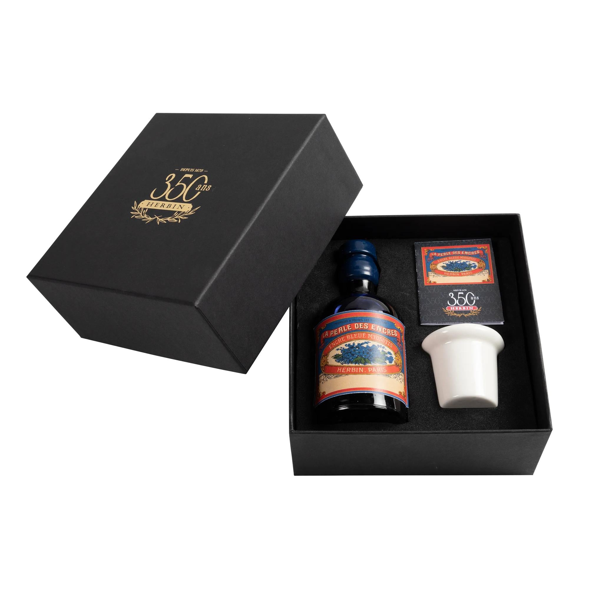 Jacques Herbin 350th Anniversary Collectors Ink Gift Set Bleu Myosotis