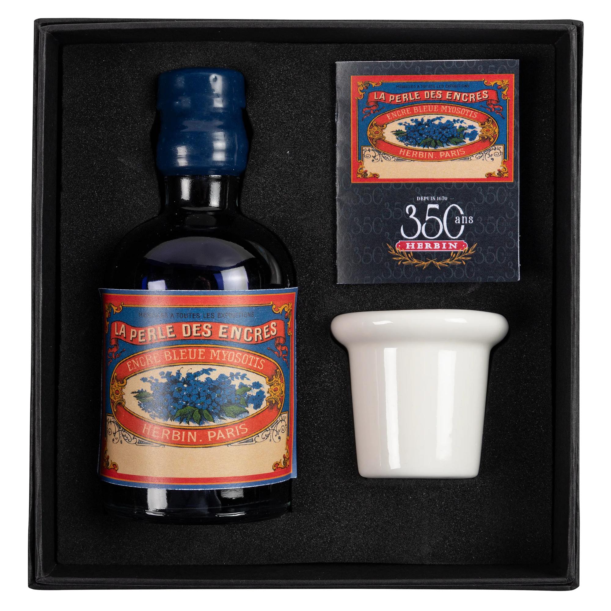 Jacques Herbin 350th Anniversary Collectors Ink Gift Set Bleu Myosotis