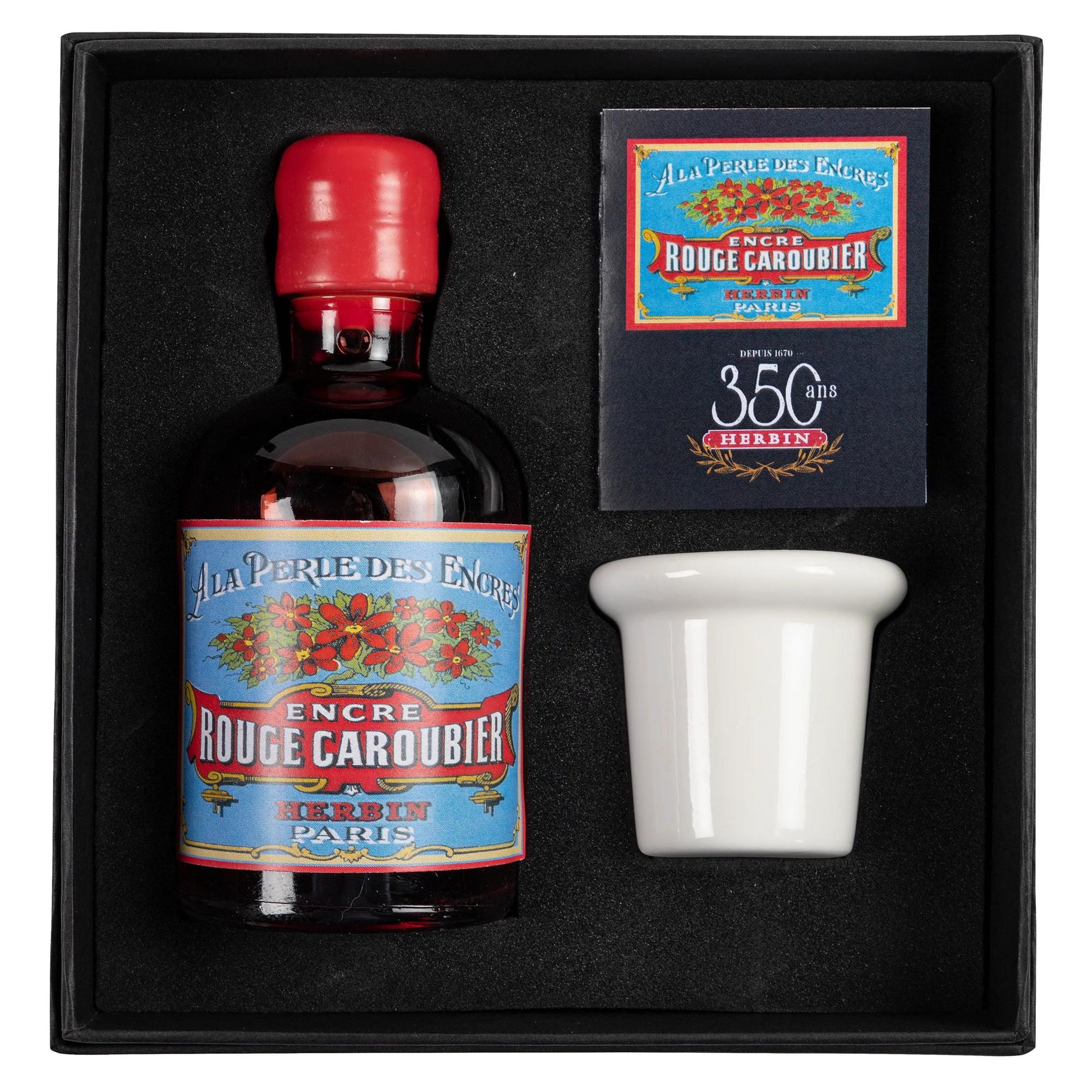 Jacques Herbin 350th Anniversary Collectors Ink Gift Set Rouge Caroubier