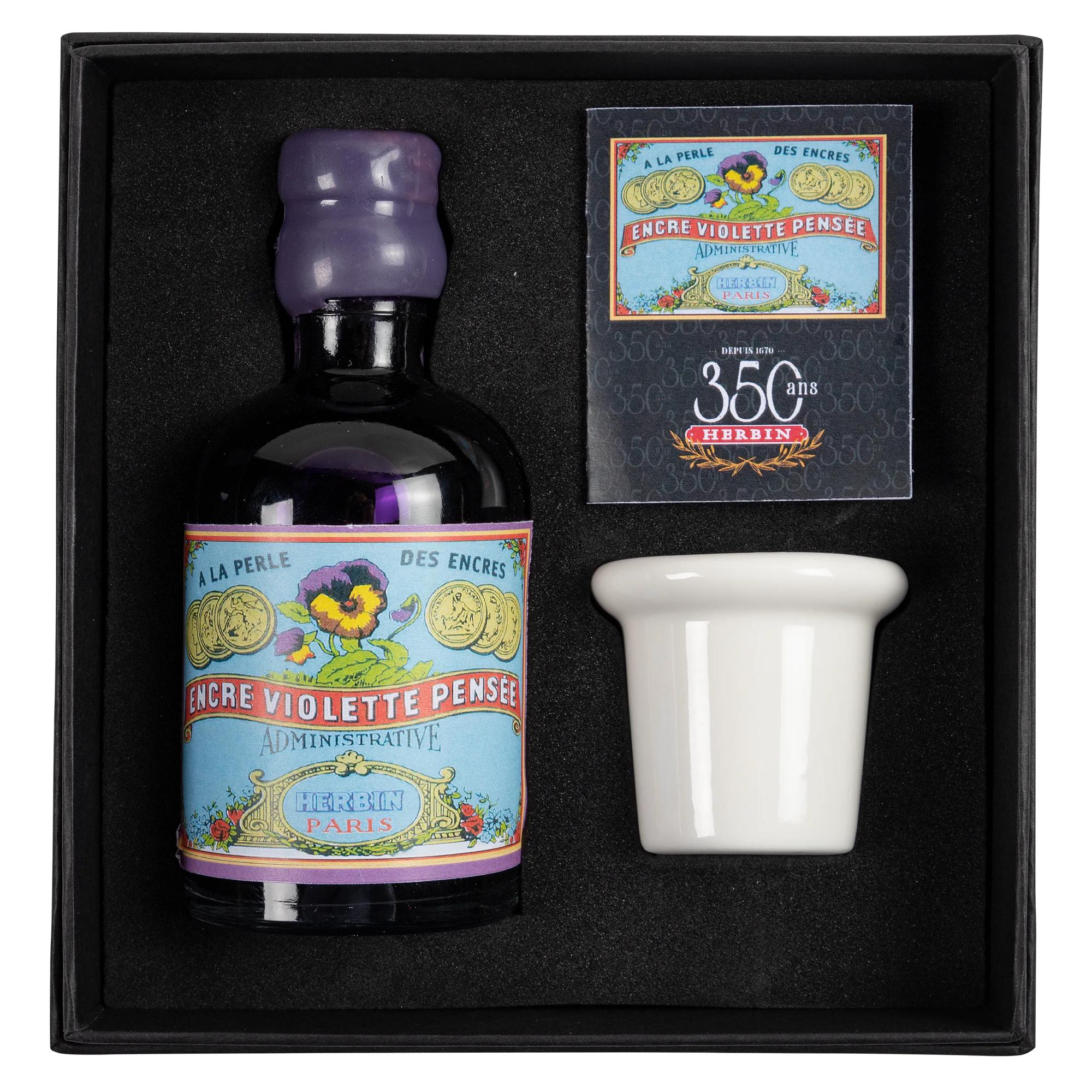 Jacques Herbin 350th Anniversary Collectors Ink Gift Set Violette Pensee
