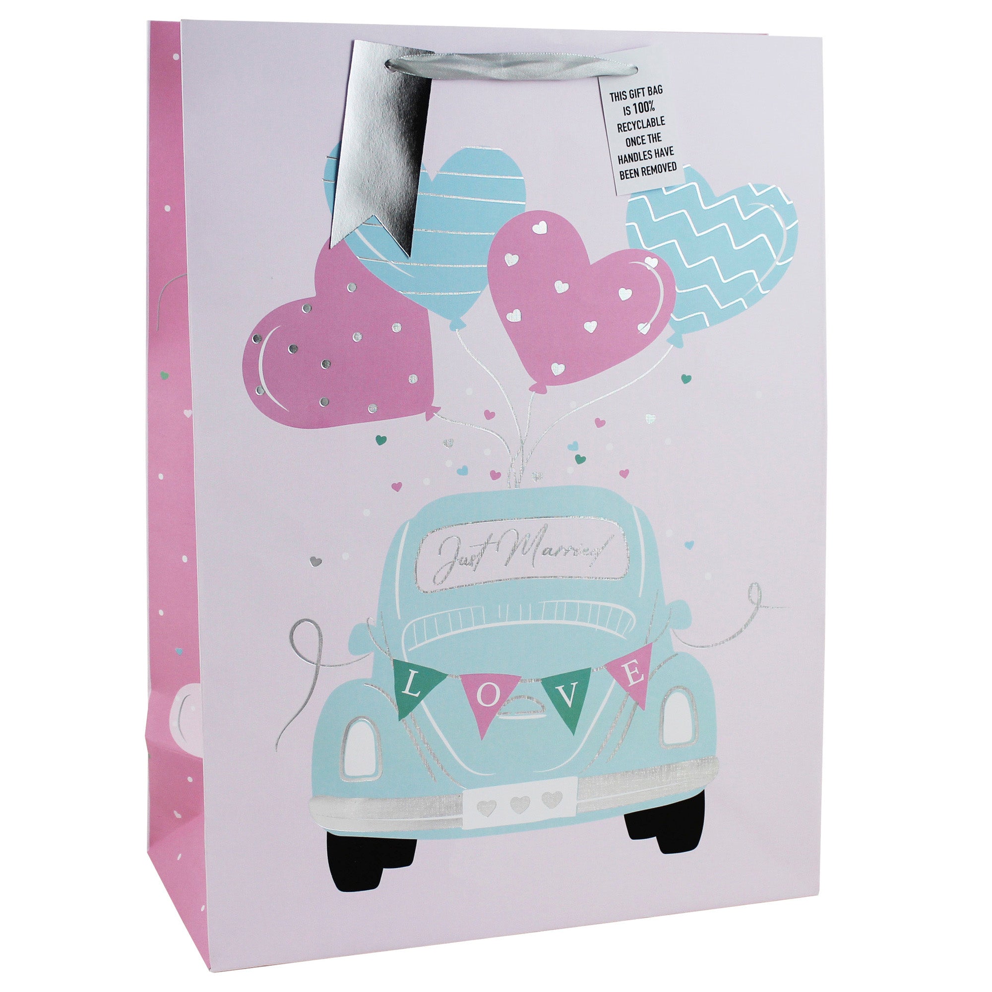 Eurowrap Gift Bag Just Married Extra-Large