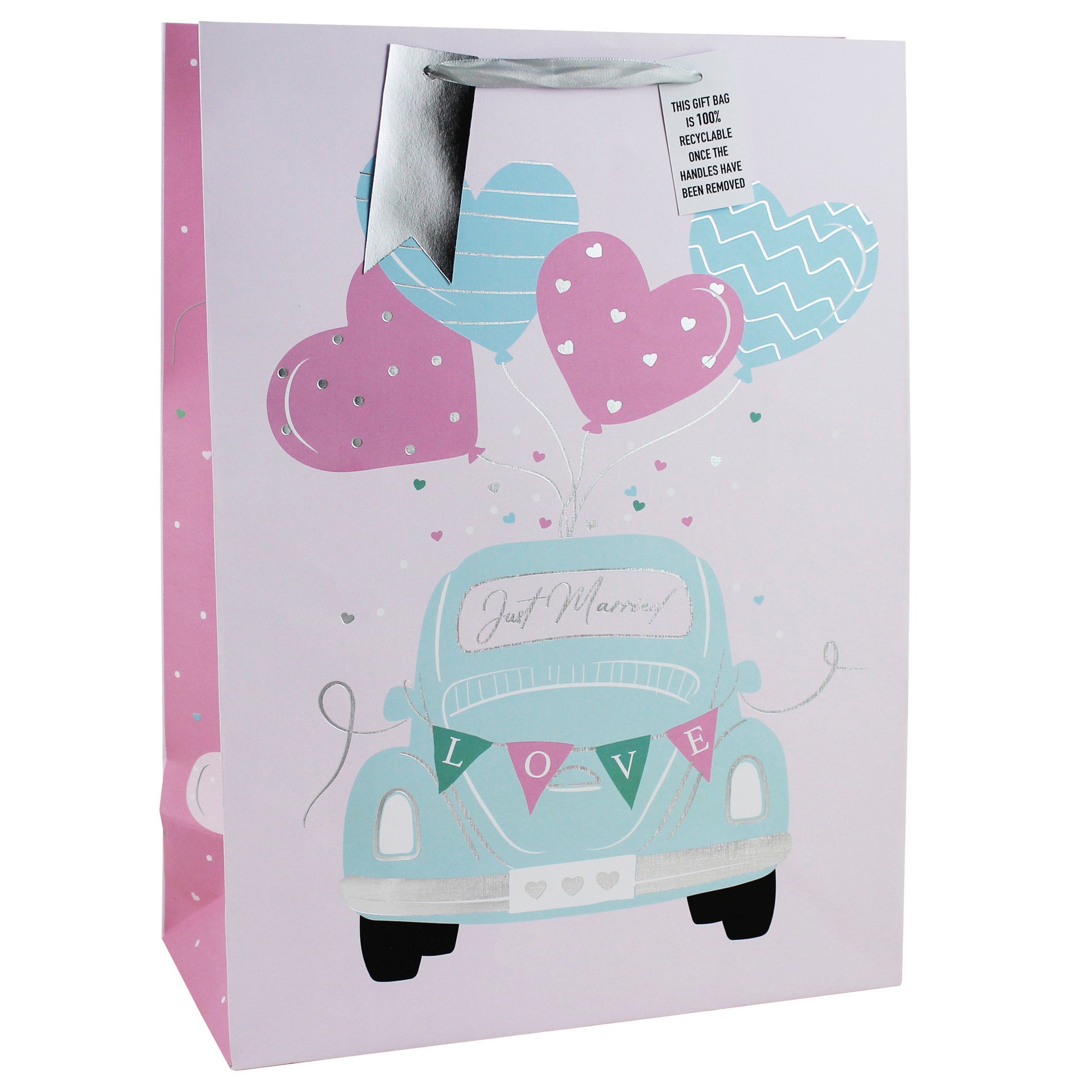 Eurowrap Gift Bag Just Married Extra-Large