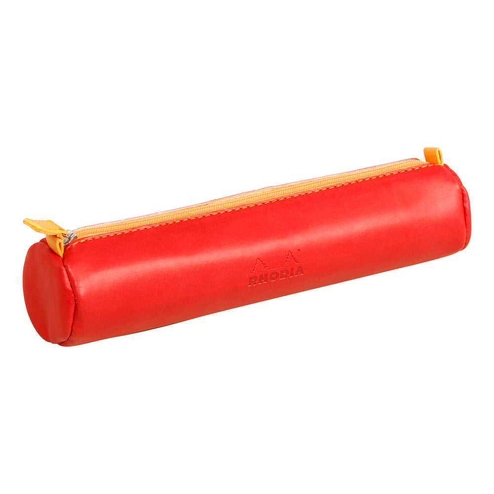 Rhodiarama Round Pencil Case Poppy Red