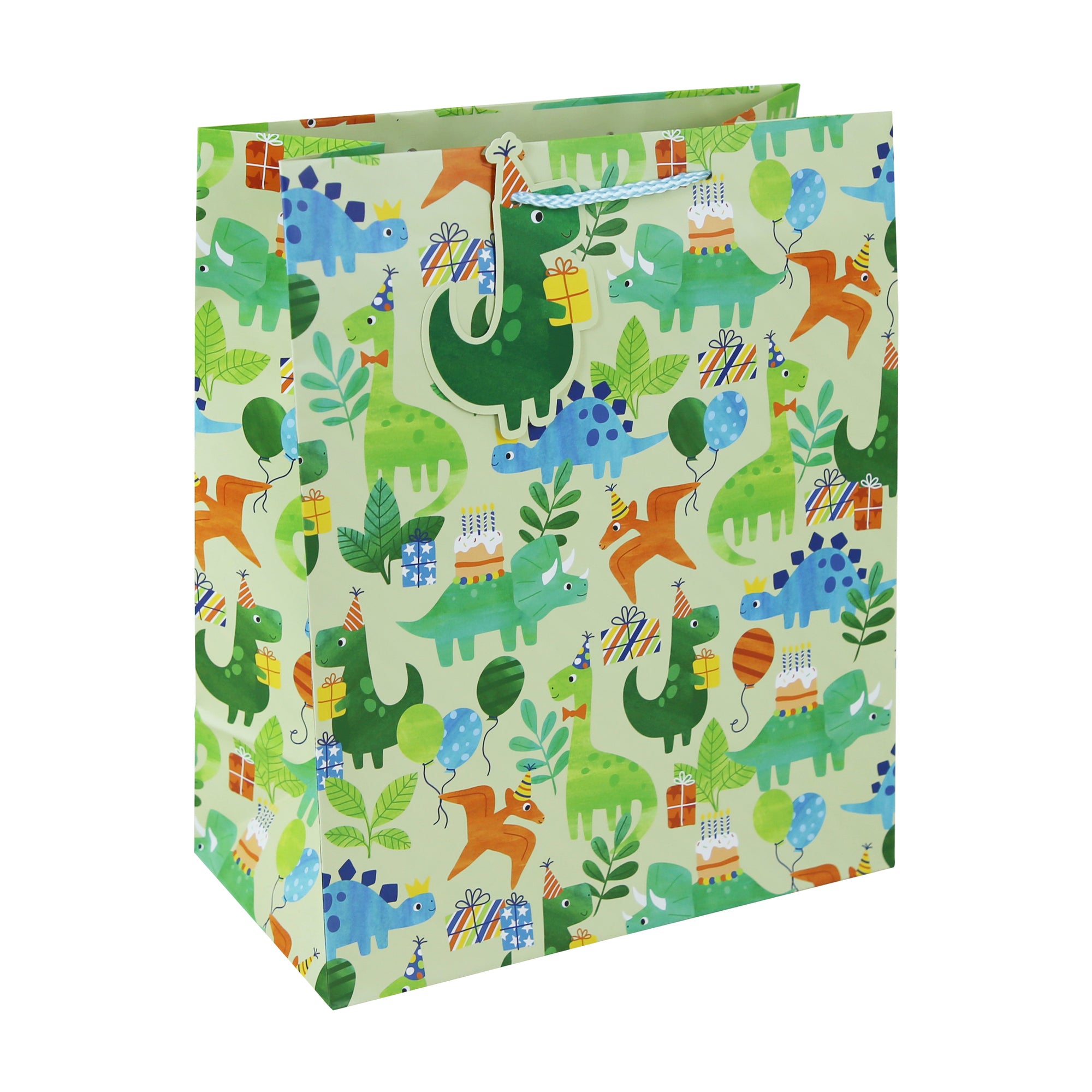 Eurowrap Gift Bag Dino Party Large