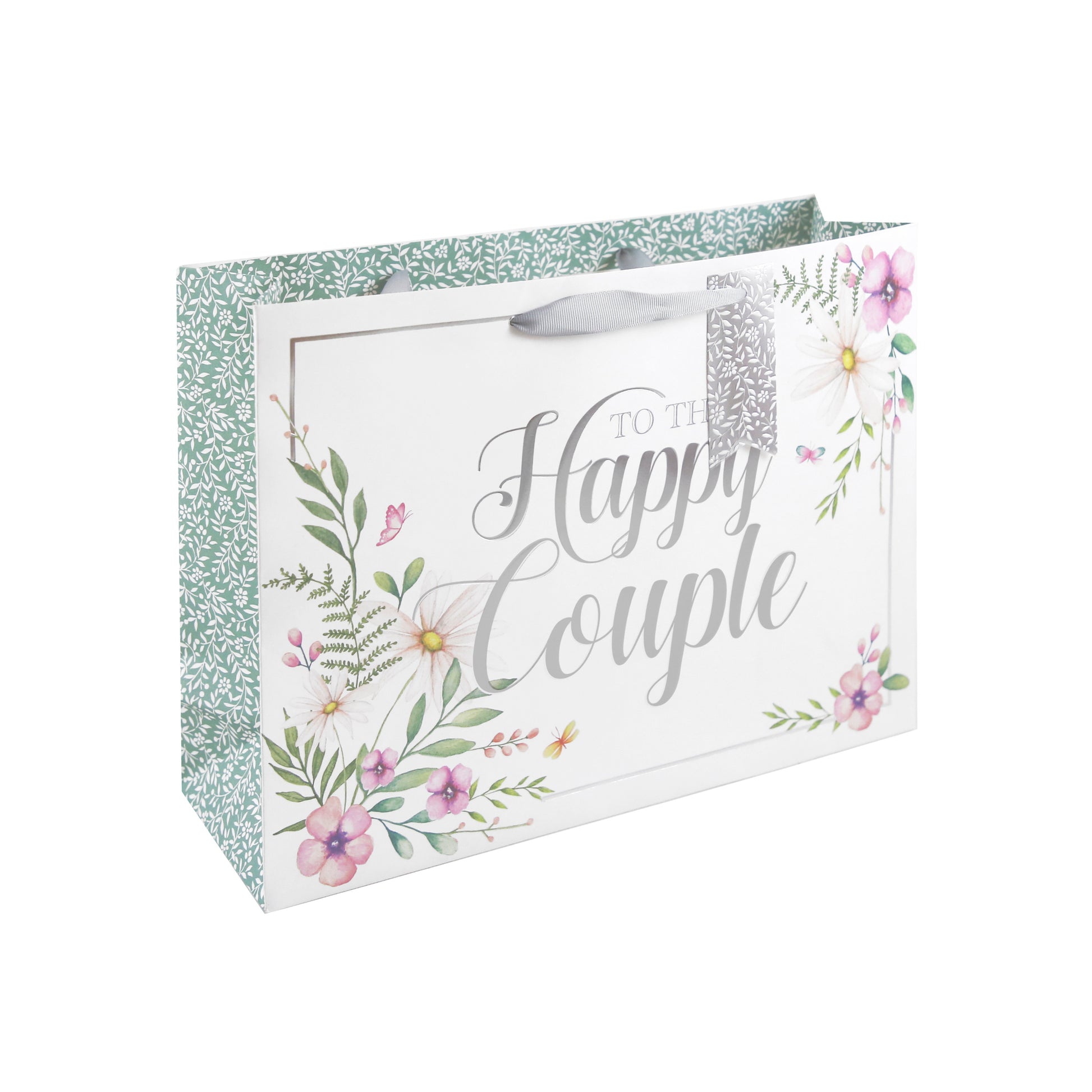 Eurowrap Gift Bag Happy Couple Shopper With Greeting Card