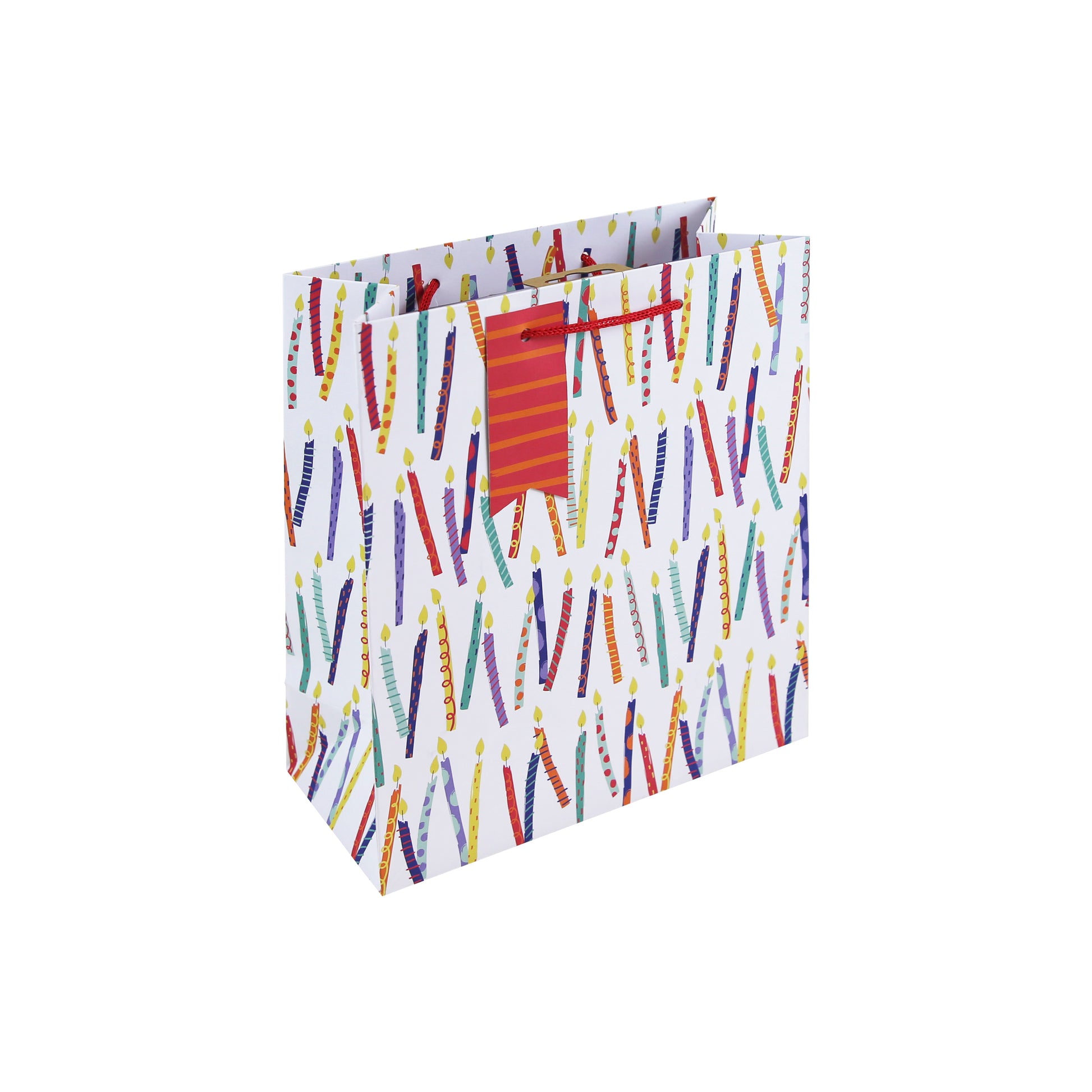 Eurowrap Gift Bag Birthday Candles Medium