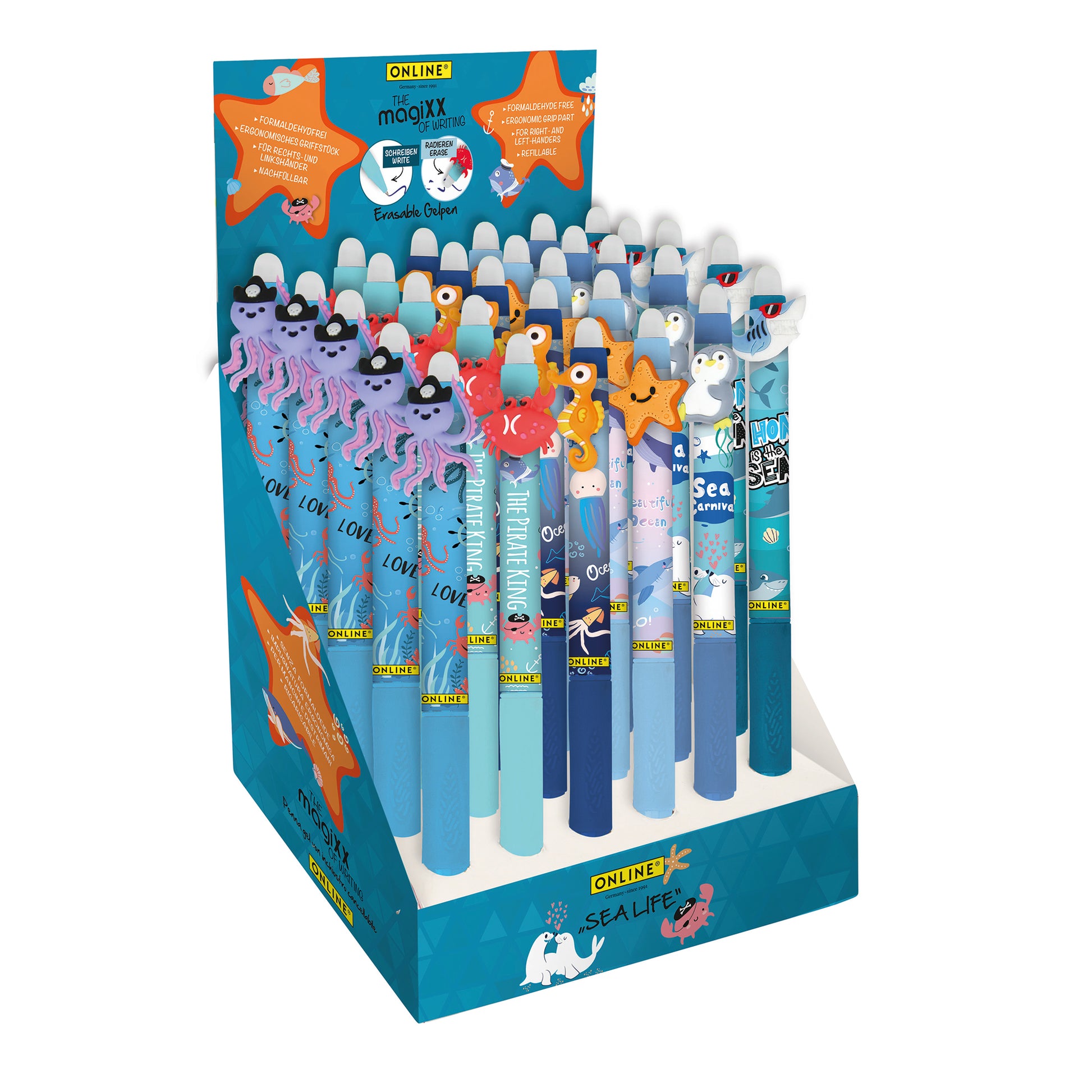ONLINE Germany magiXX Fun 'Sea World' CDU 30 Erasable Gel Pens