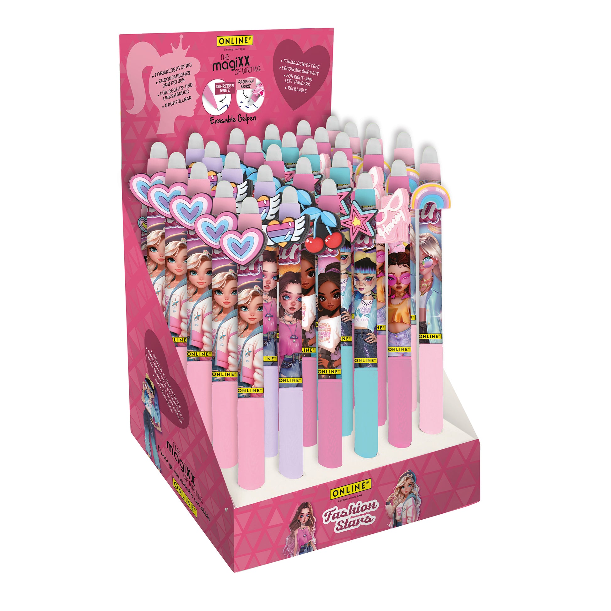 ONLINE Germany magiXX Fun 'Fashion Stars' CDU 30 Erasable Gel Pens