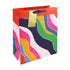 Eurowrap Gift Bag Coloured Waves Large