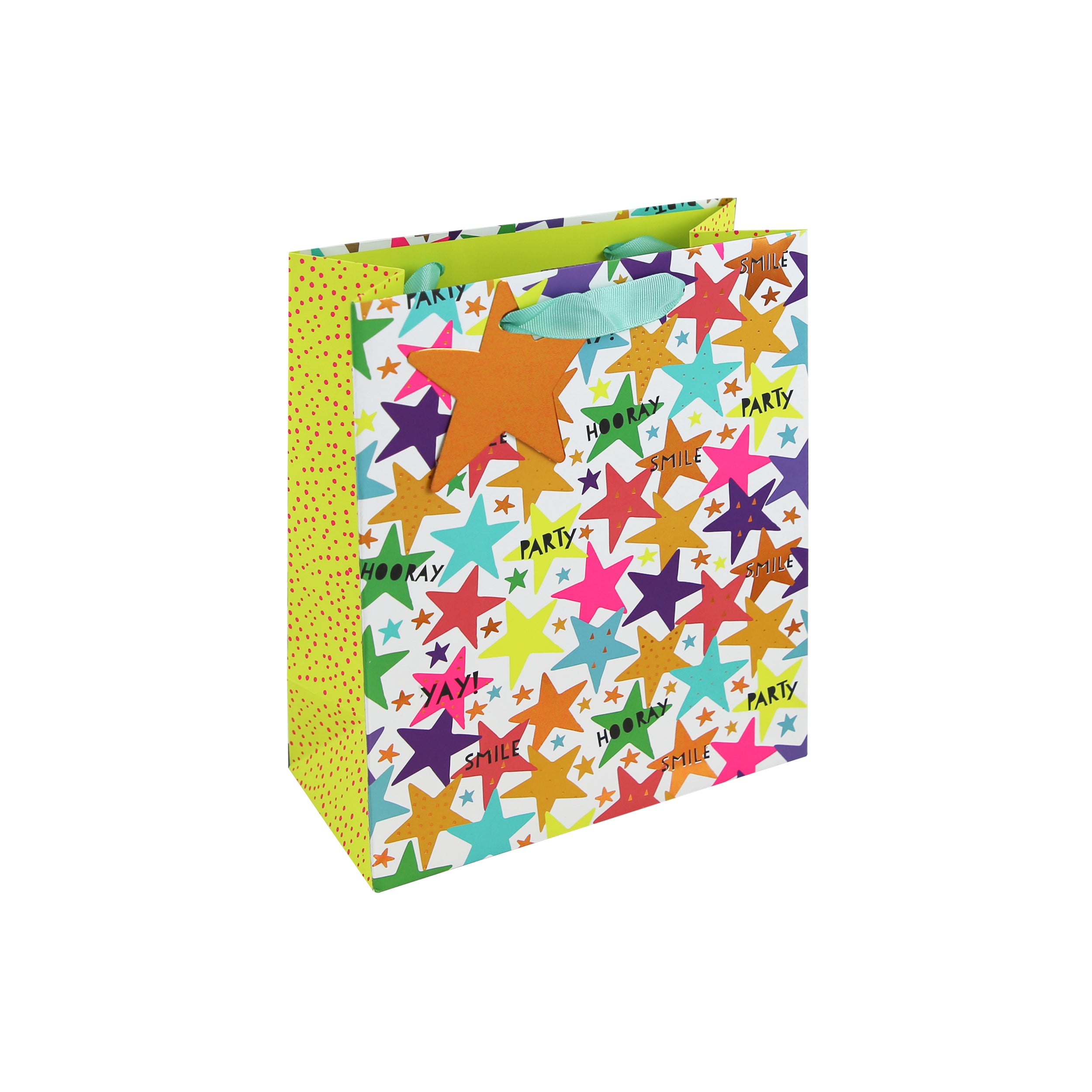Eurowrap Gift Bag Bright Stars Medium