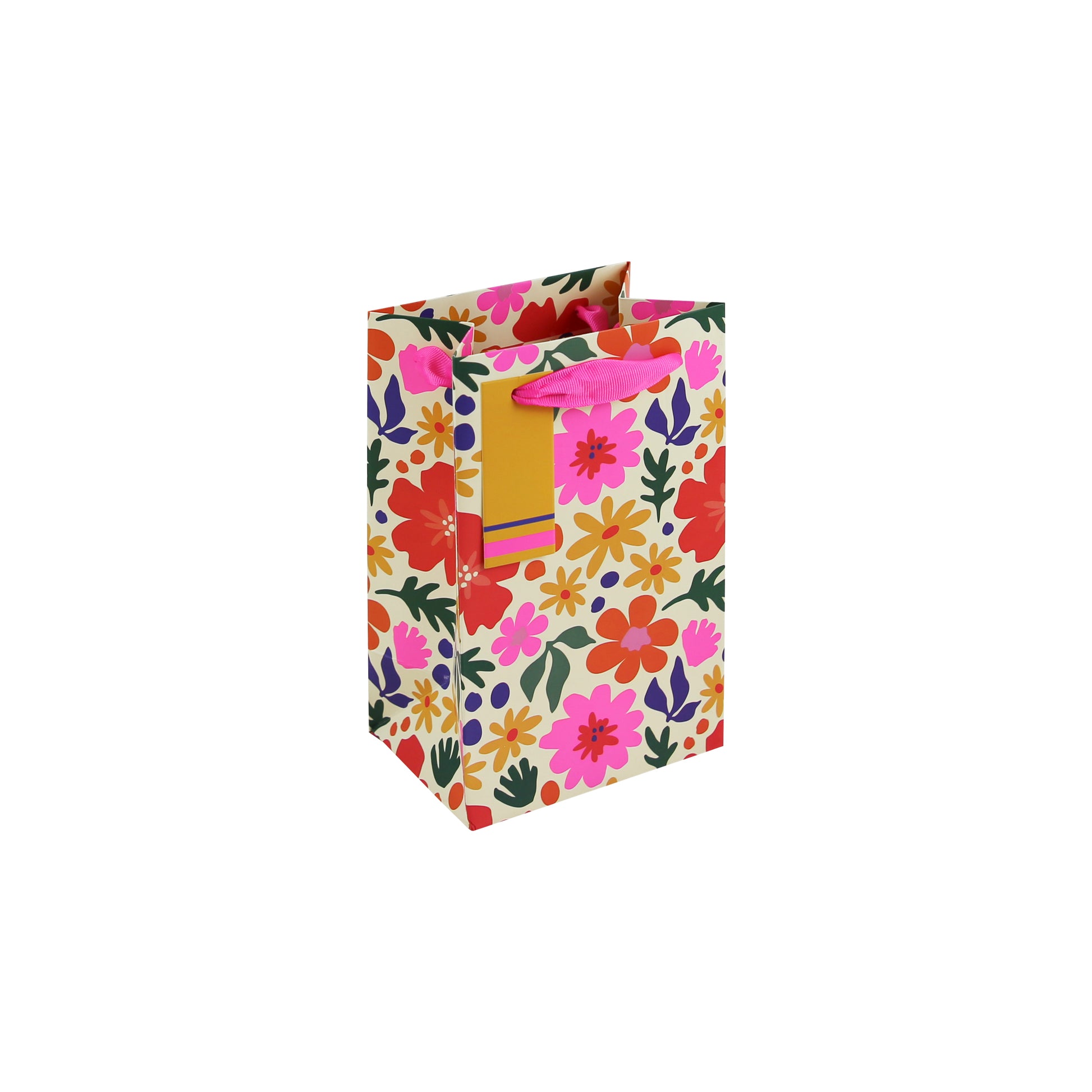 Eurowrap Gift Bag Bright Floral Small