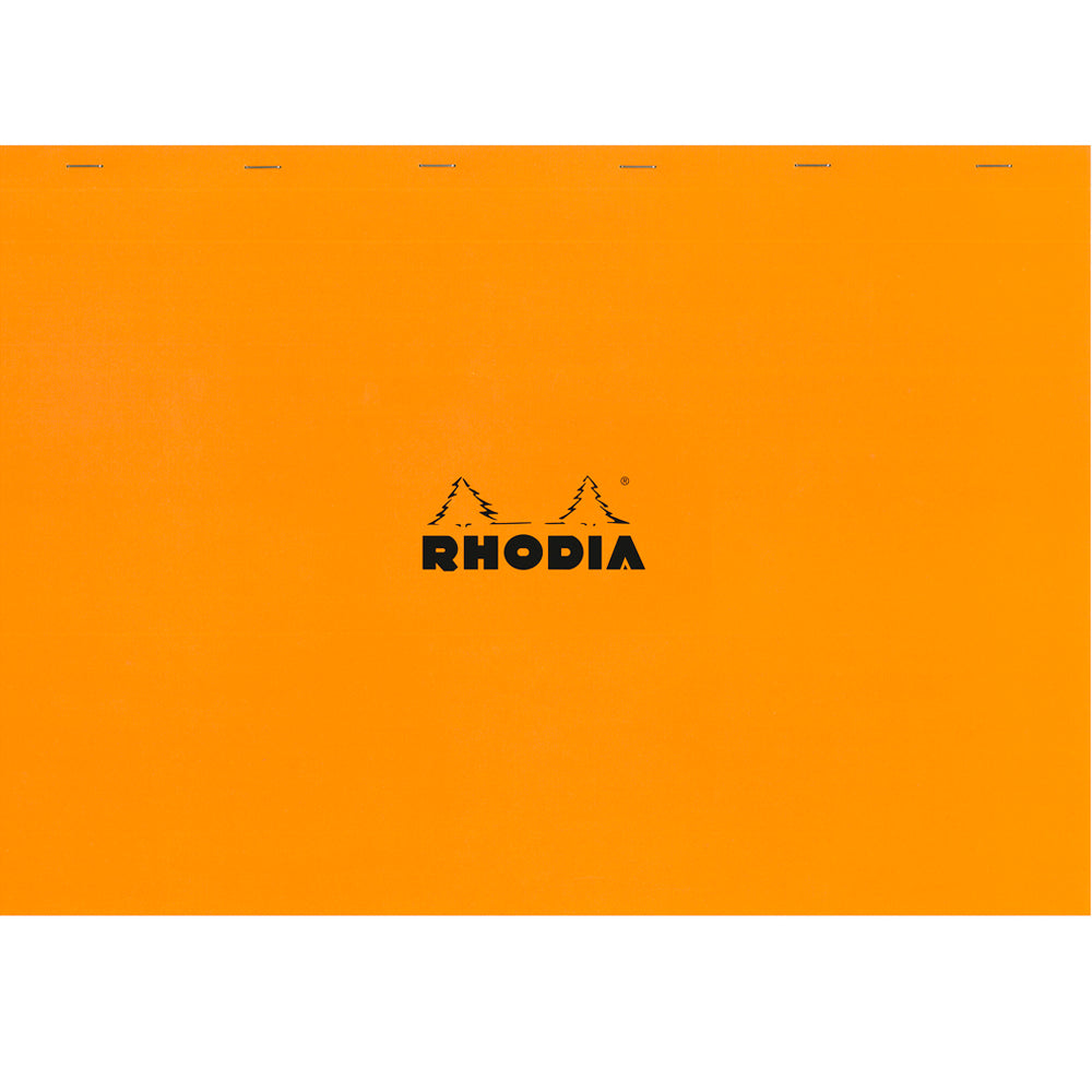 Rhodia No. 38 Top Stapled Notepad A3+ Grid Orange