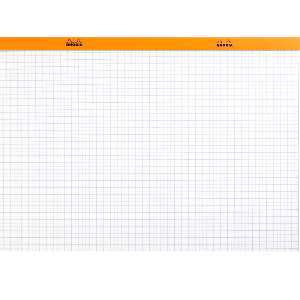 Rhodia No. 38 Top Stapled Notepad A3+ Grid Orange