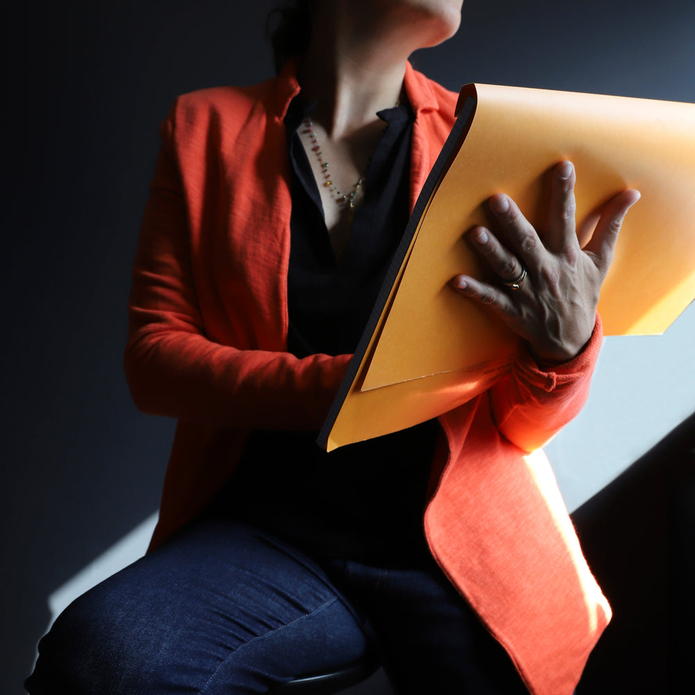 Rhodia No. 38 Top Stapled Notepad A3+ Grid Orange