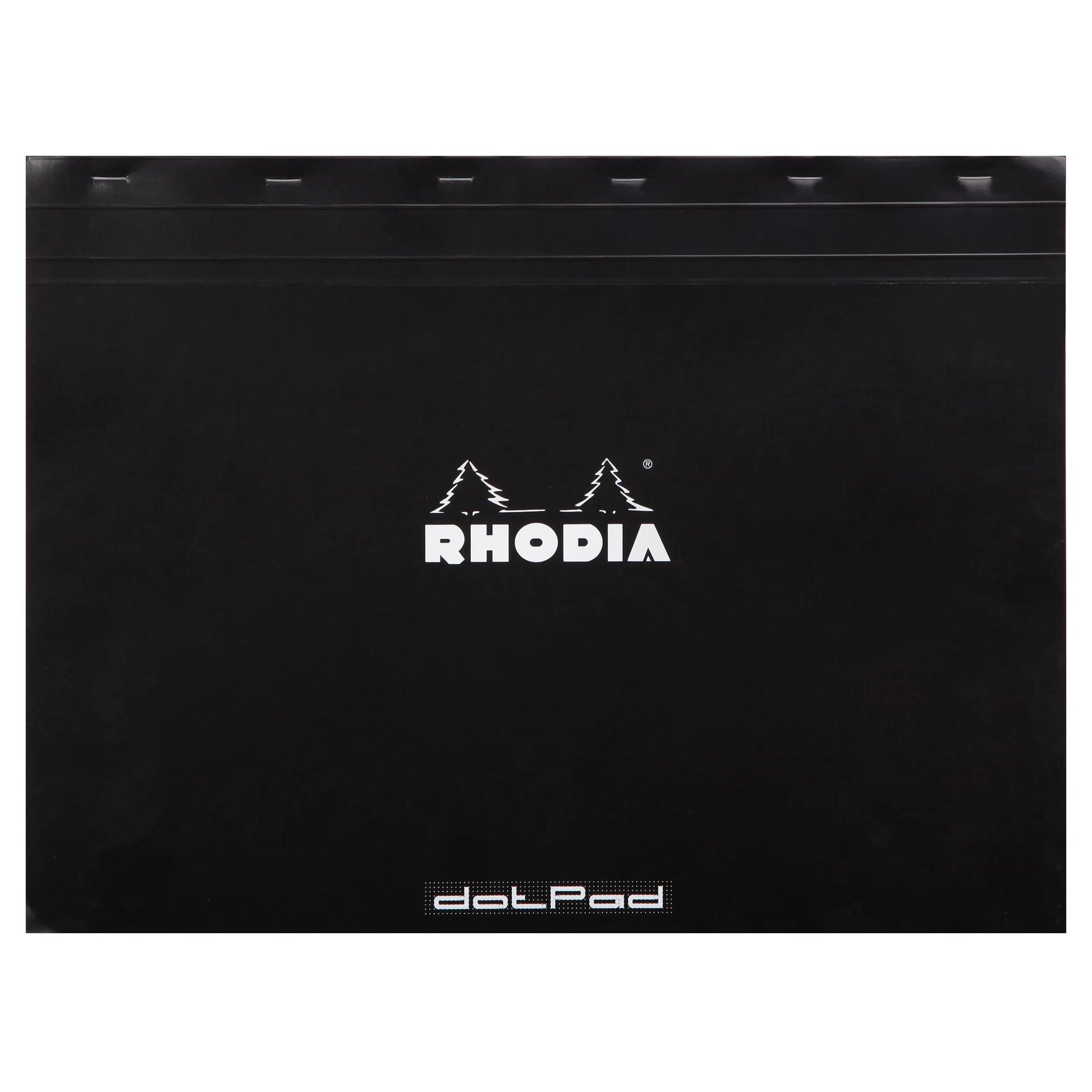 Rhodia No. 38 Top Stapled Notepad A3+ Dot Grid Black