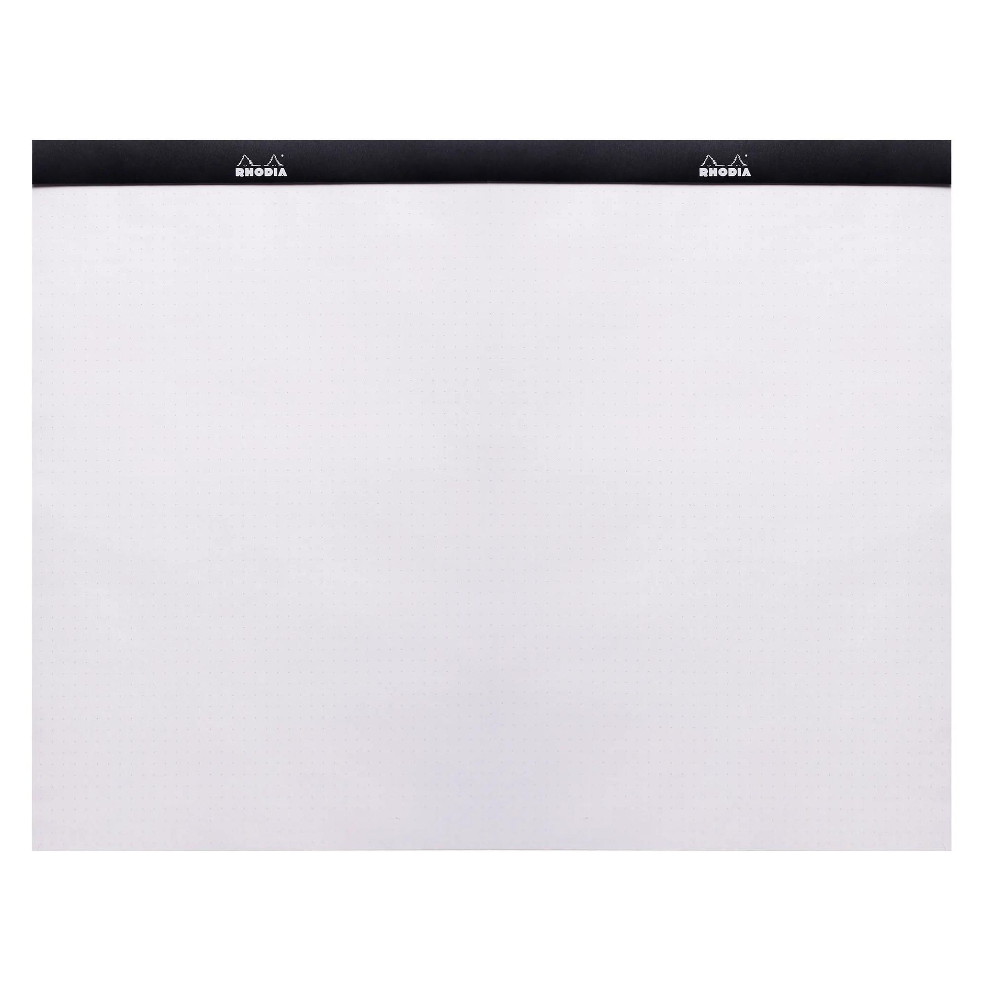 Rhodia No. 38 Top Stapled Notepad A3+ Dot Grid Black