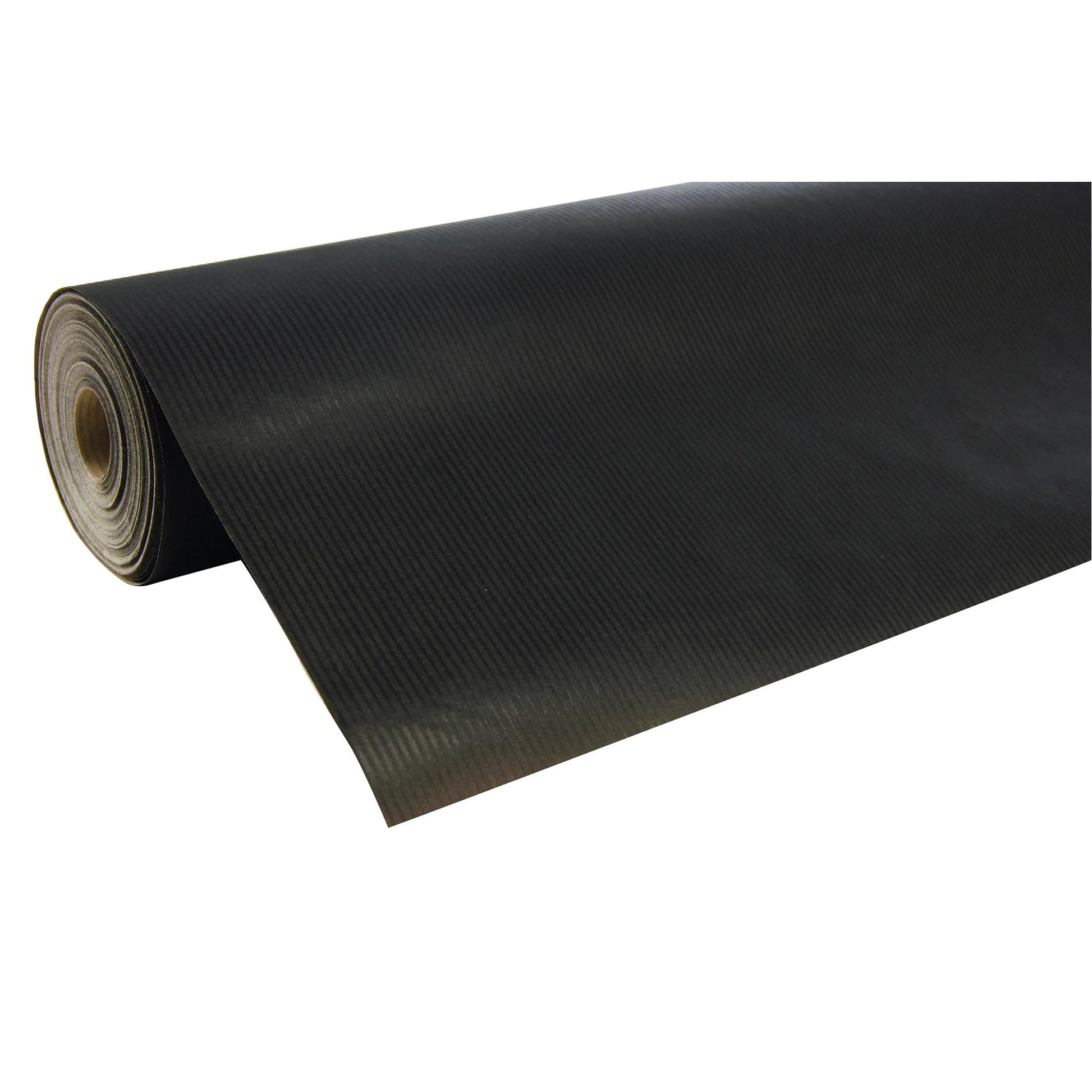 Clairefontaine Wrapping Paper Counter Roll 50 m x 70 cm Black Ribbed Kraft