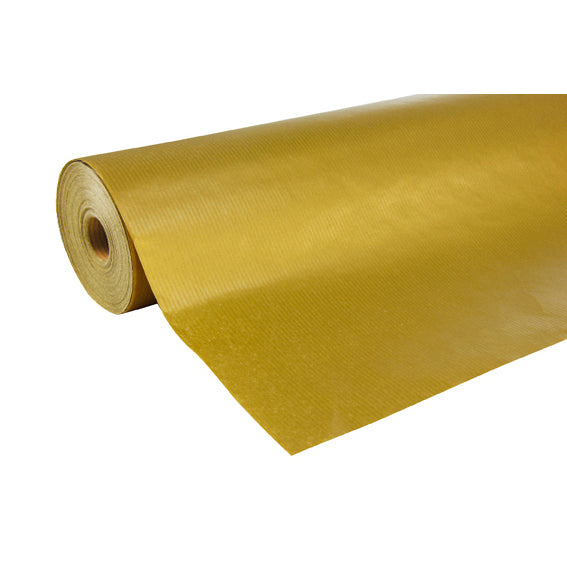 Clairefontaine Wrapping Paper Counter Roll 50 m x 70 cm Gold Ribbed Kraft